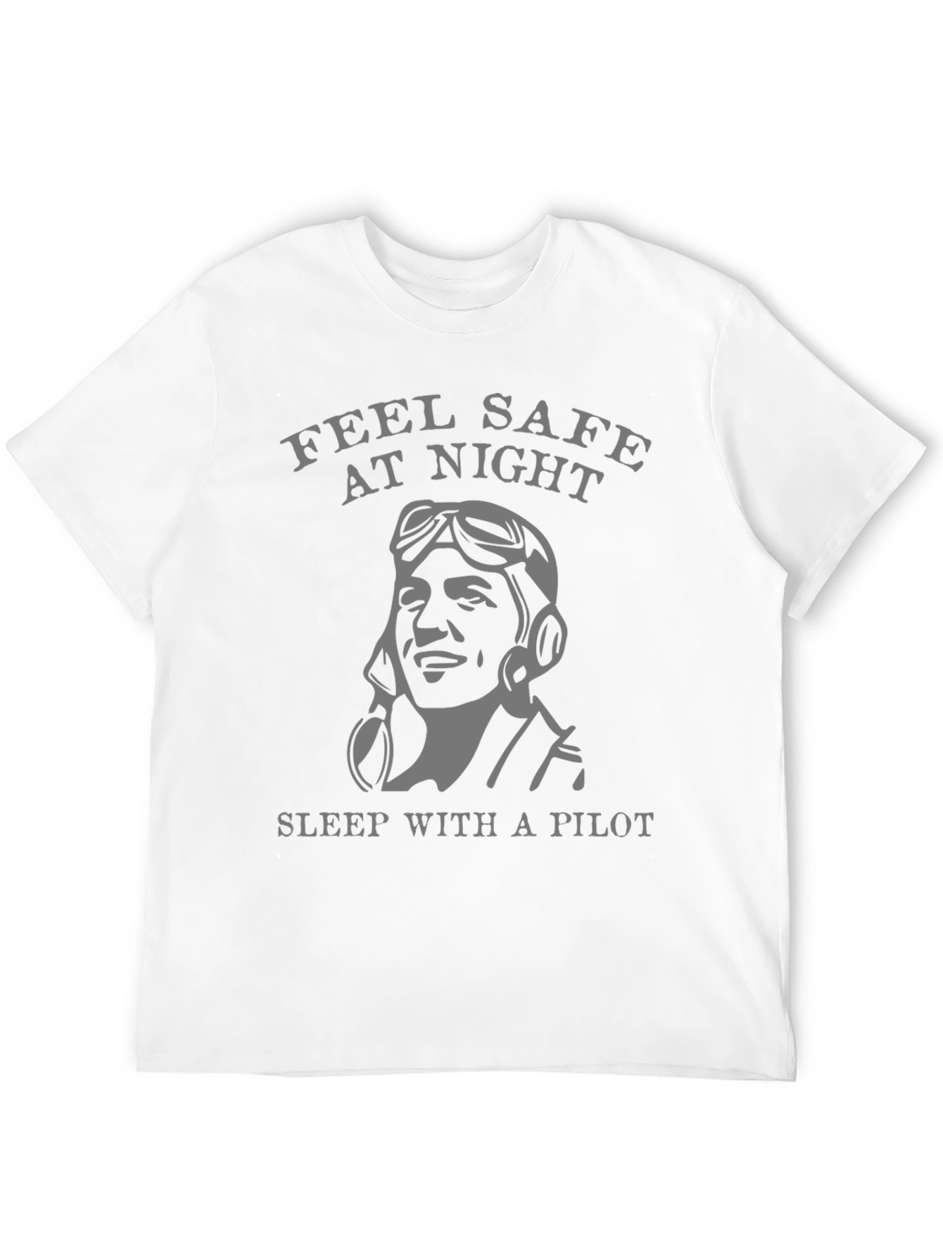 Feel Safe Pilot T-Shirt - Black Graphic Tee