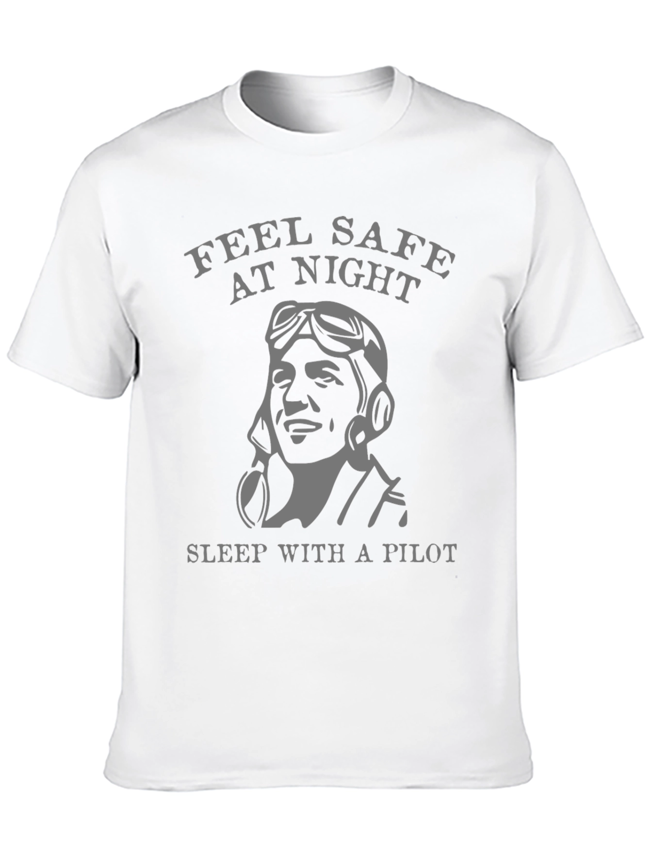 Feel Safe Pilot T-Shirt - Black Graphic Tee