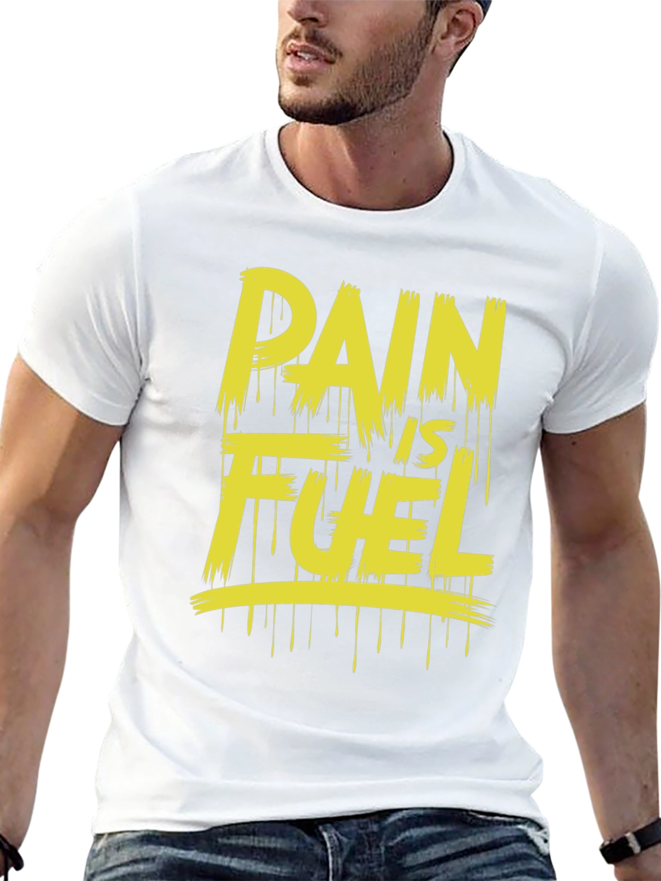 Pain Is Fuel Black Graphic Tee