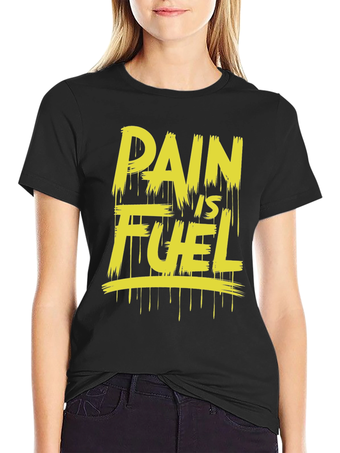 Pain Is Fuel Black Graphic Tee