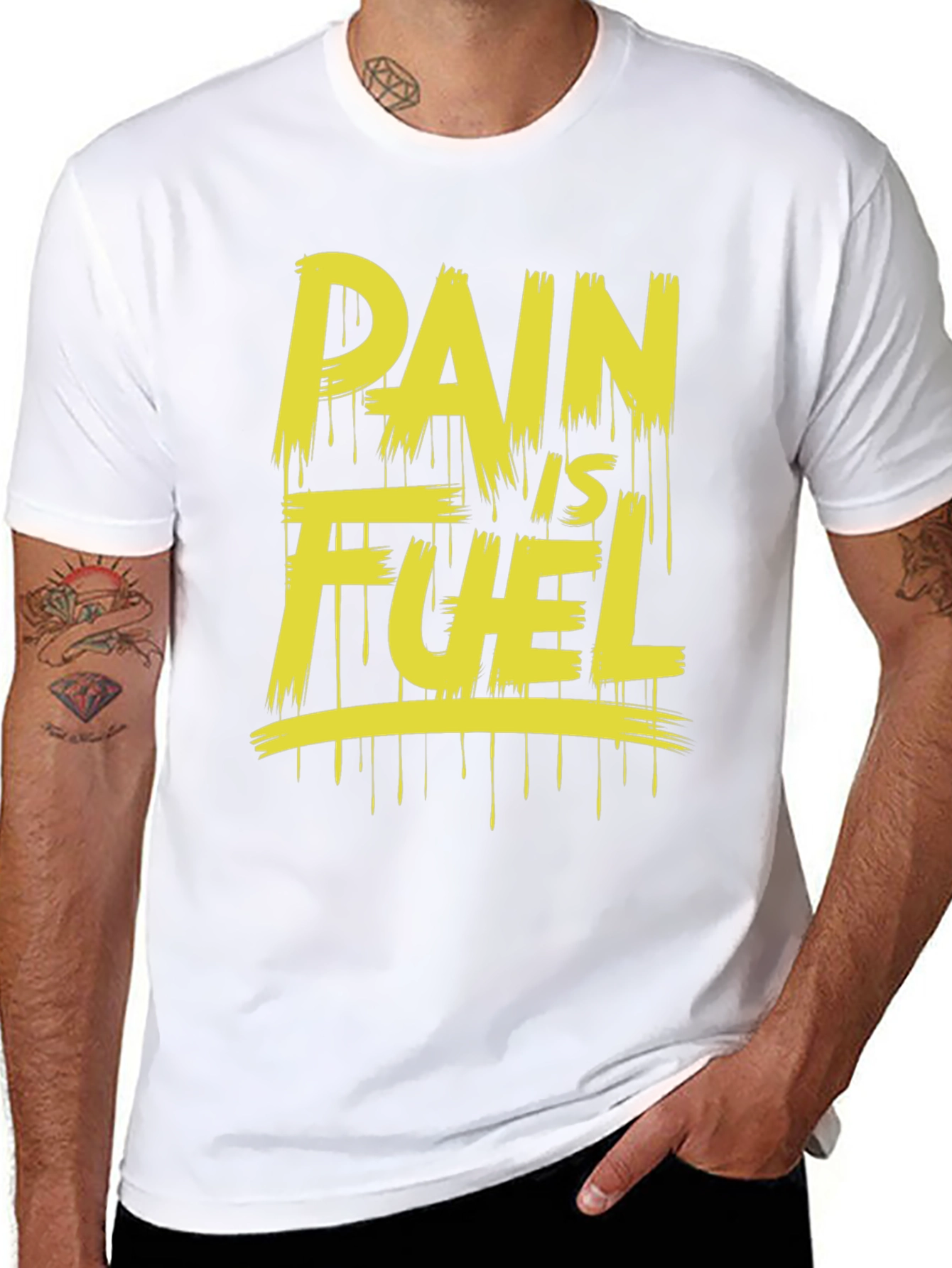 Pain Is Fuel Black Graphic Tee