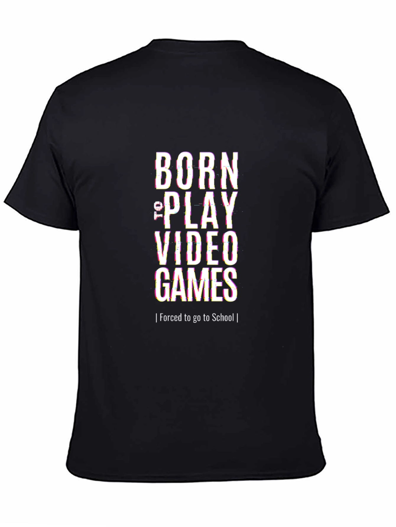 Born to Play Video Games Black T-Shirt