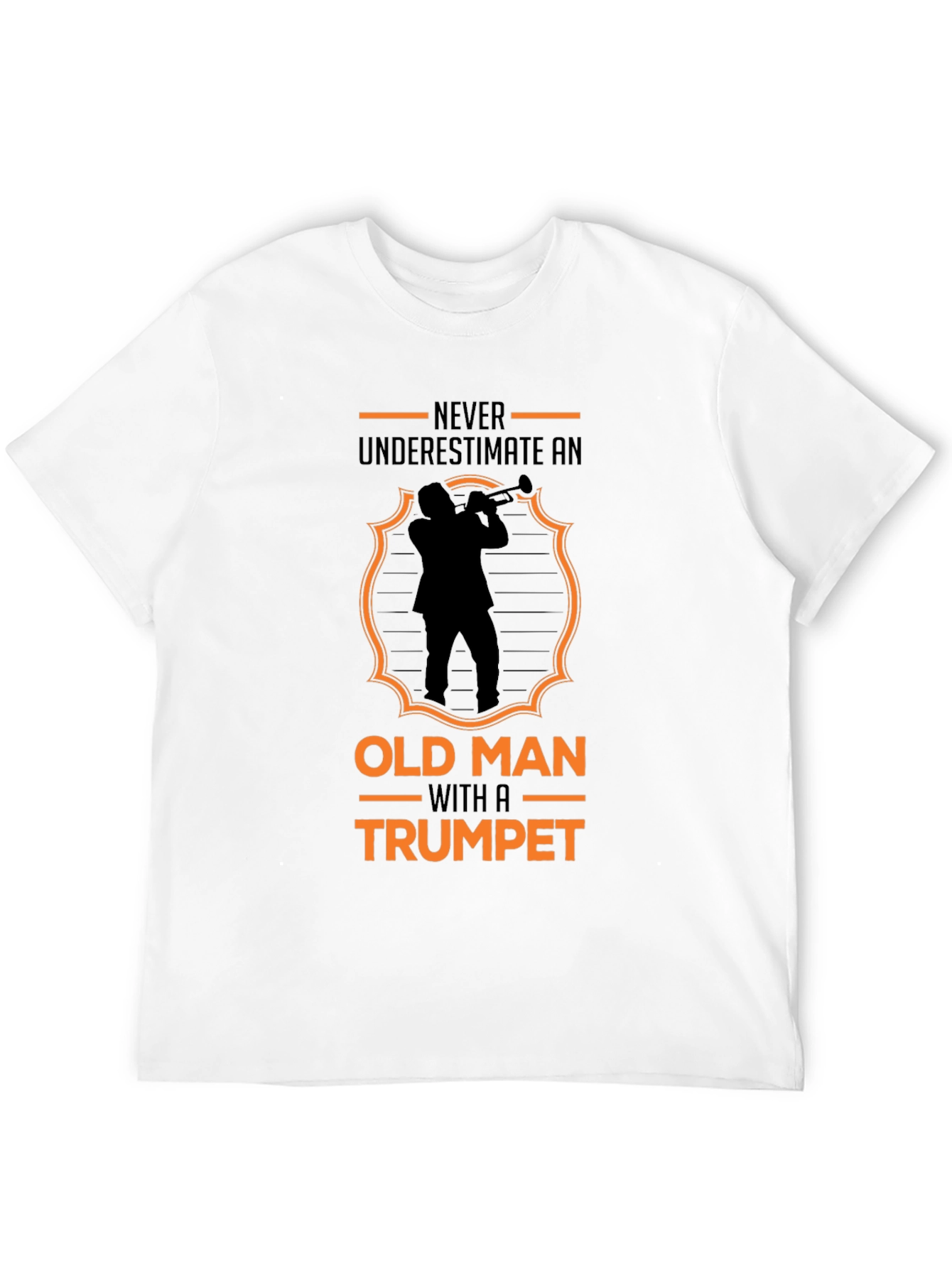 Never Underestimate Old Man Trumpet T-Shirt