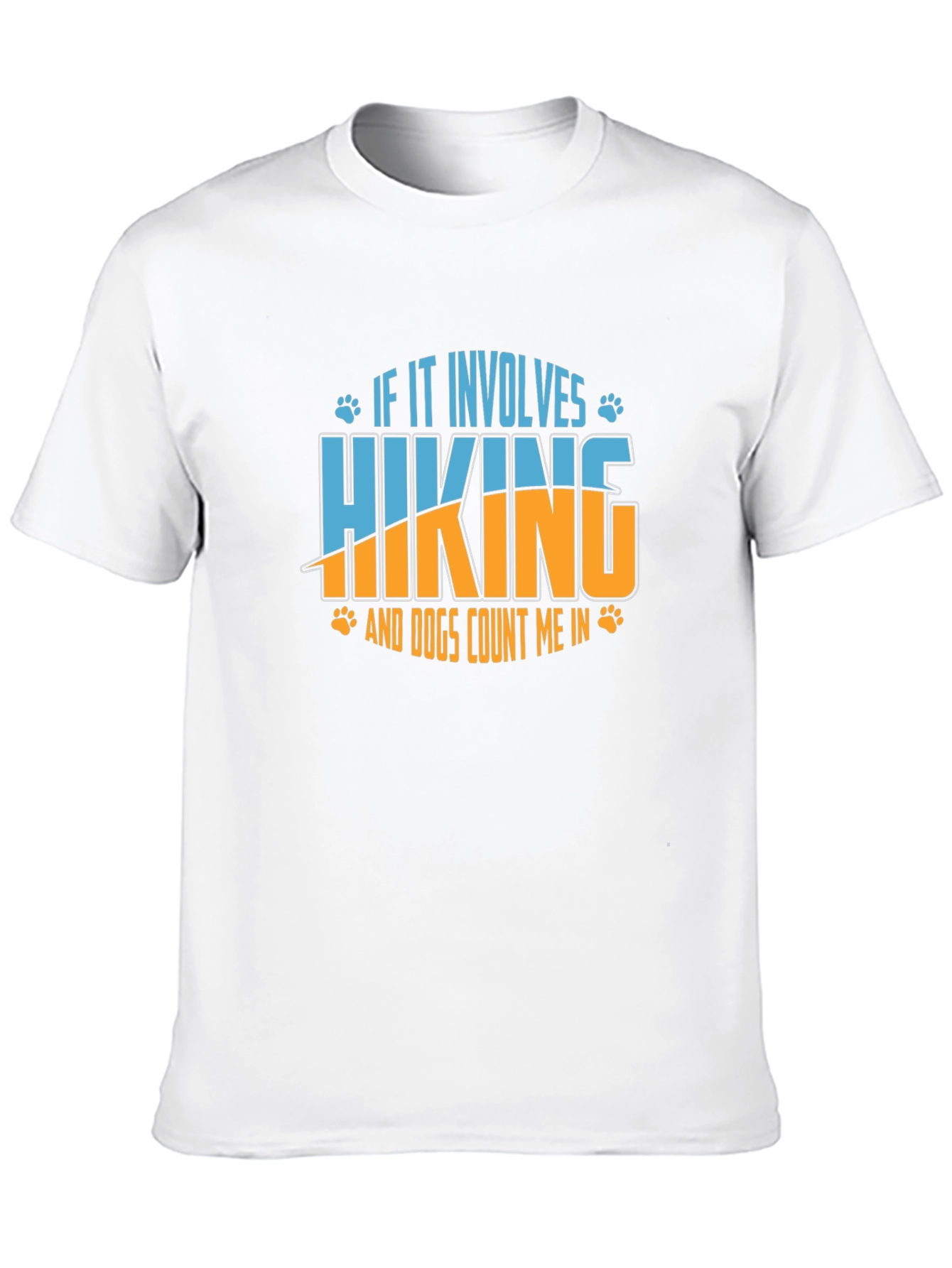 Hiking and Dogs Graphic Tee - Black