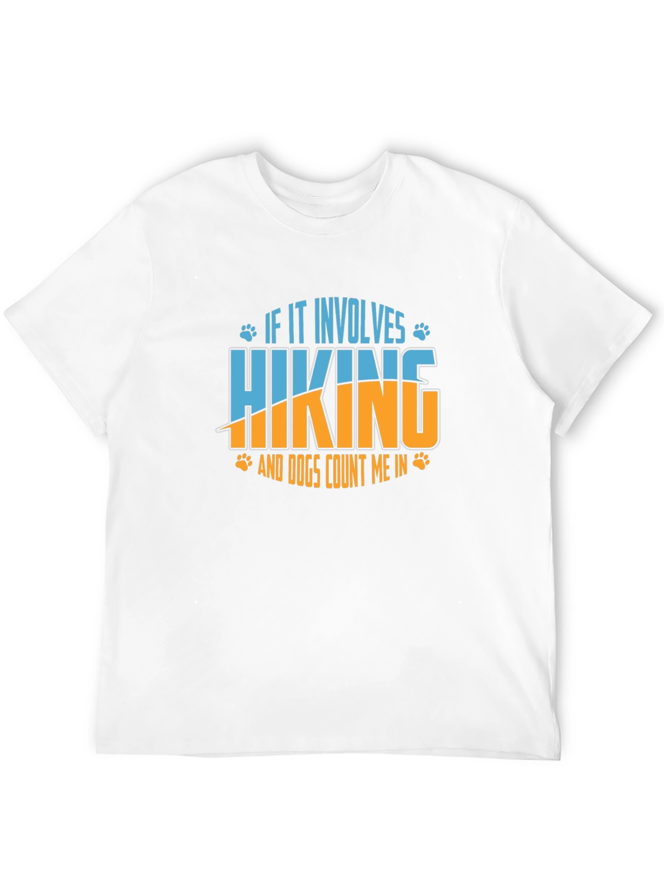 Hiking and Dogs Graphic Tee - Black