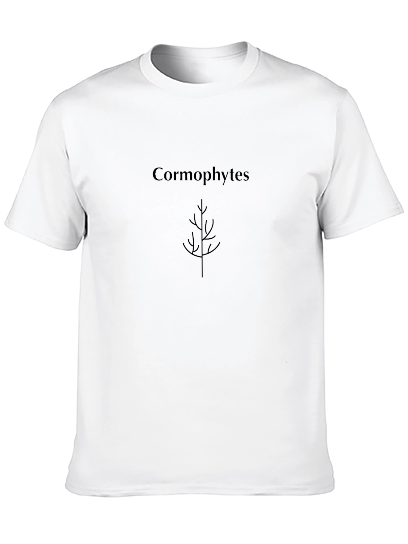 Cormophytes Plant Graphic Black T-Shirt