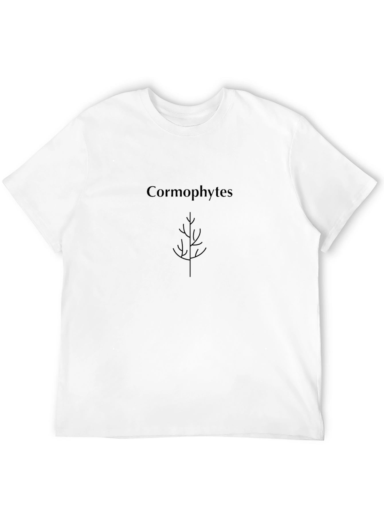 Cormophytes Plant Graphic Black T-Shirt
