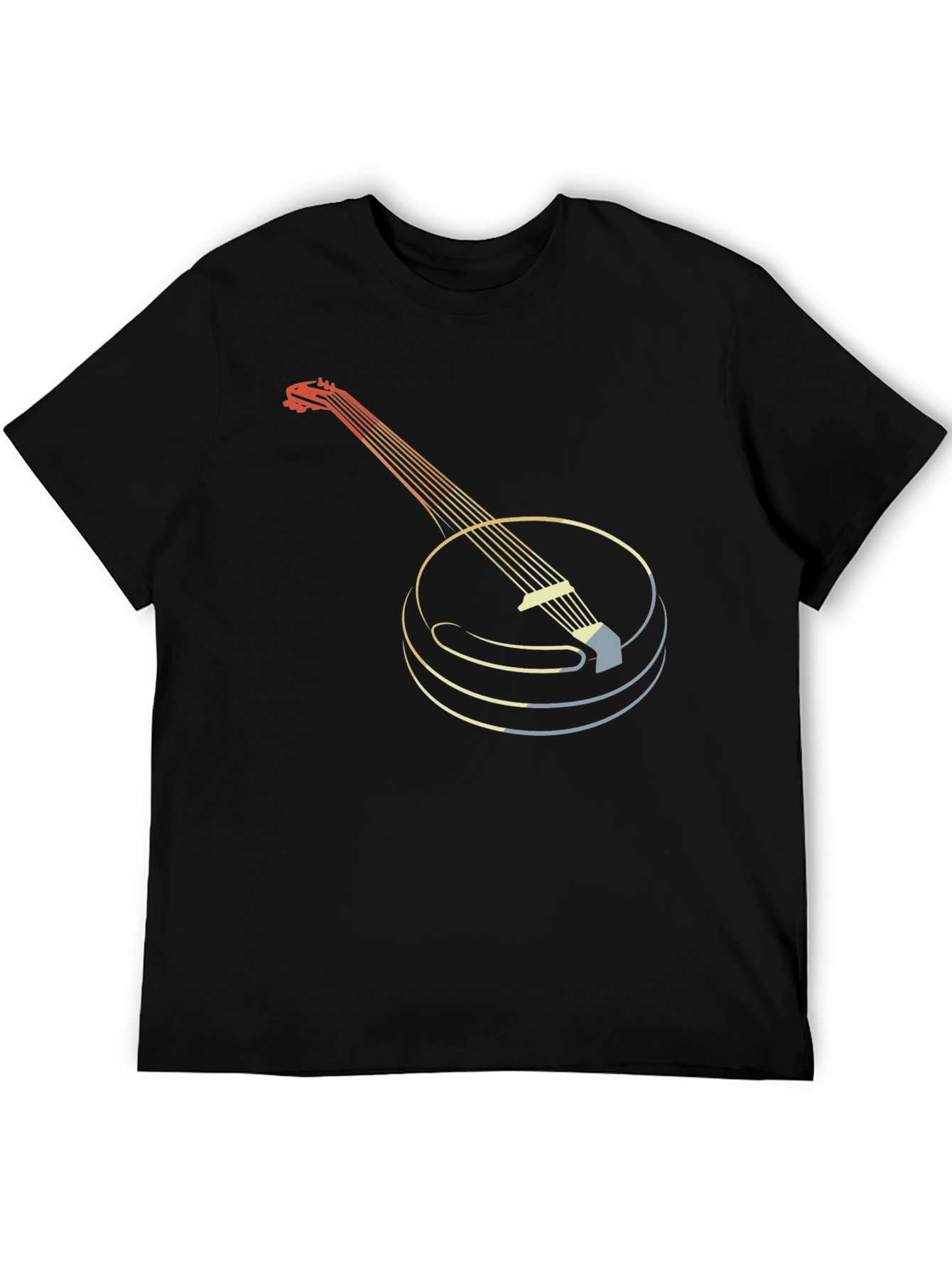 Retro Banjo Graphic Tee - Musical Instrument T-Shirt
