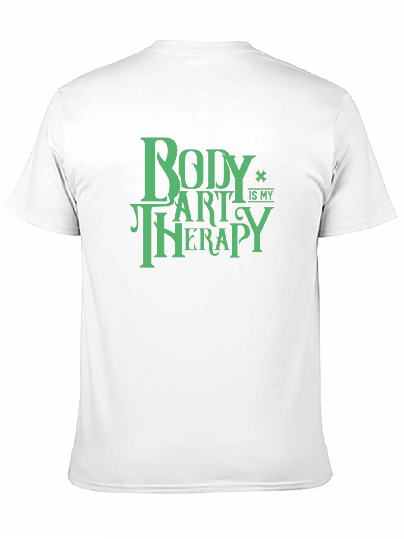 Body Art Therapy T-Shirt - Black Cotton Graphic Tee