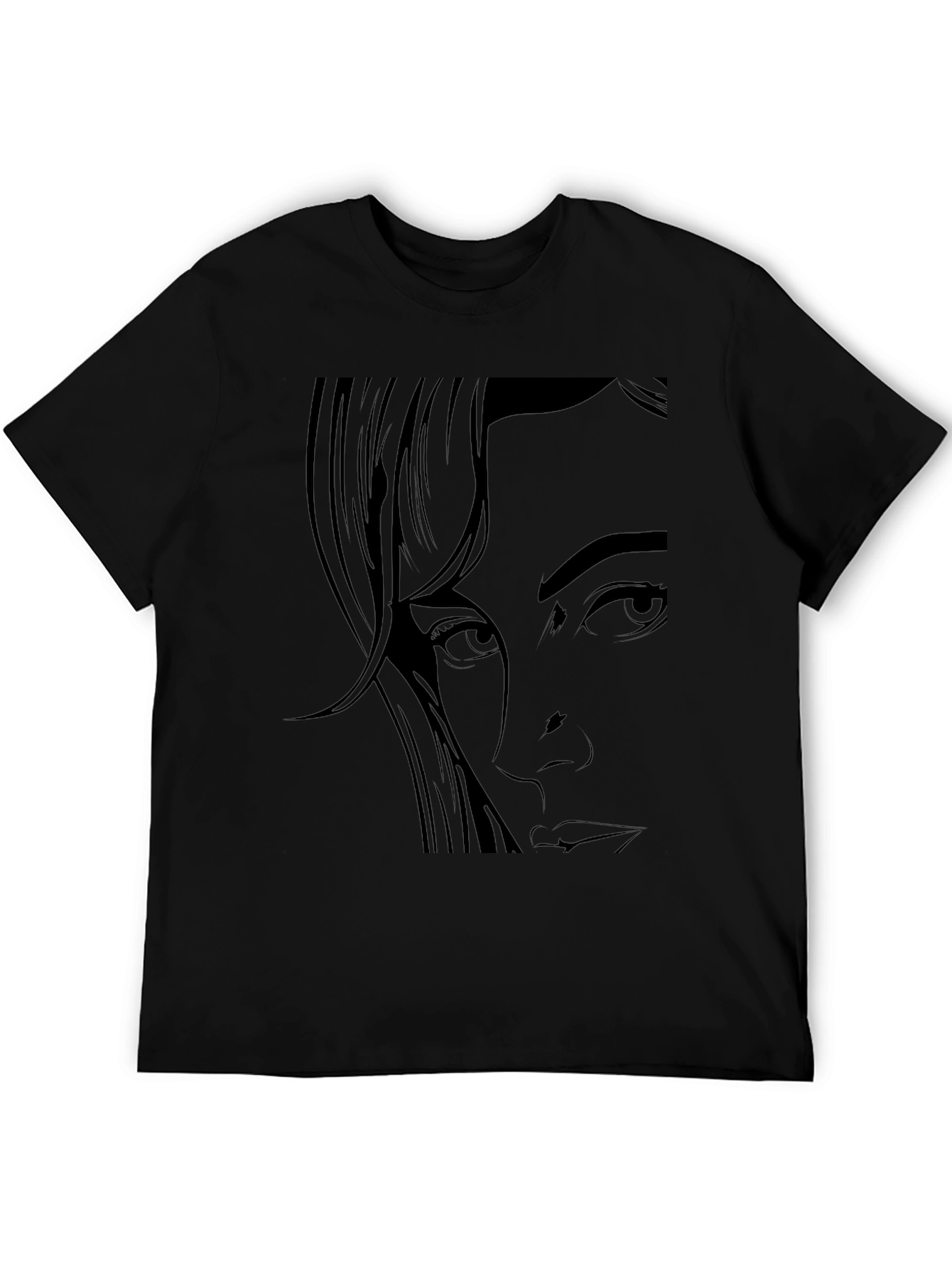 Graphic Print Black T-Shirt