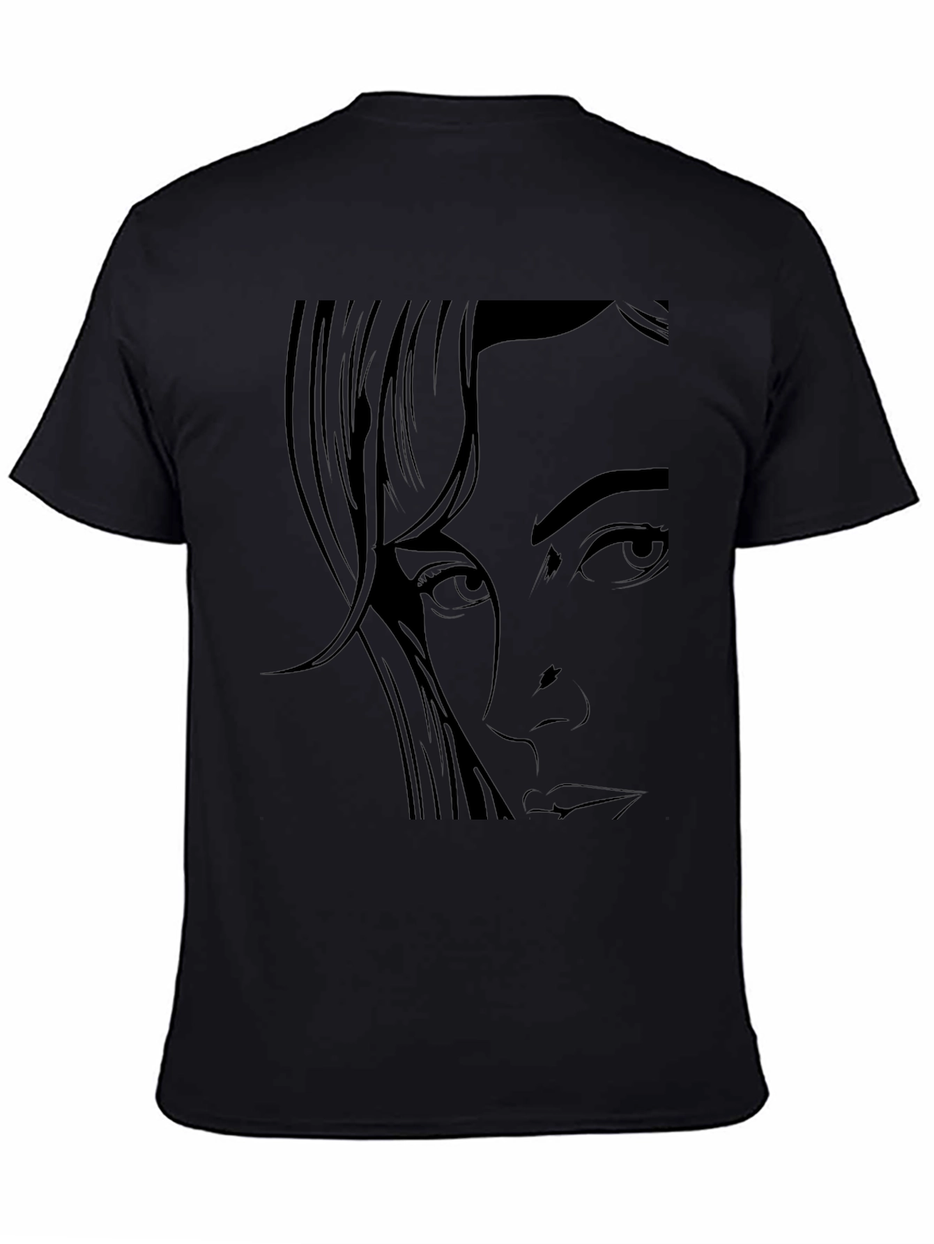 Graphic Print Black T-Shirt