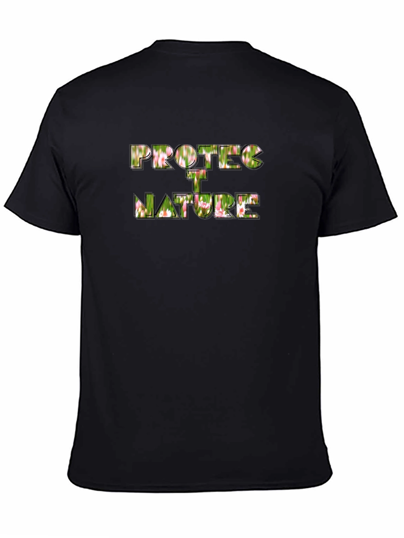 Protect Nature Graphic Black T-Shirt