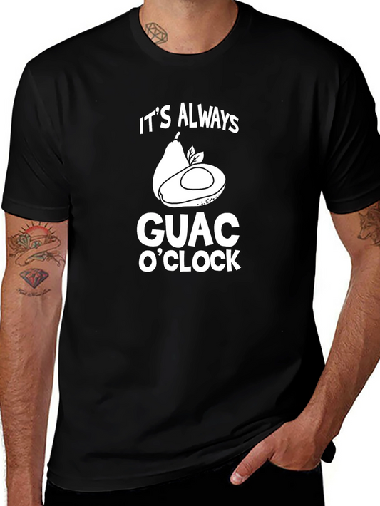 Its Always Guac OClock Black T-Shirt