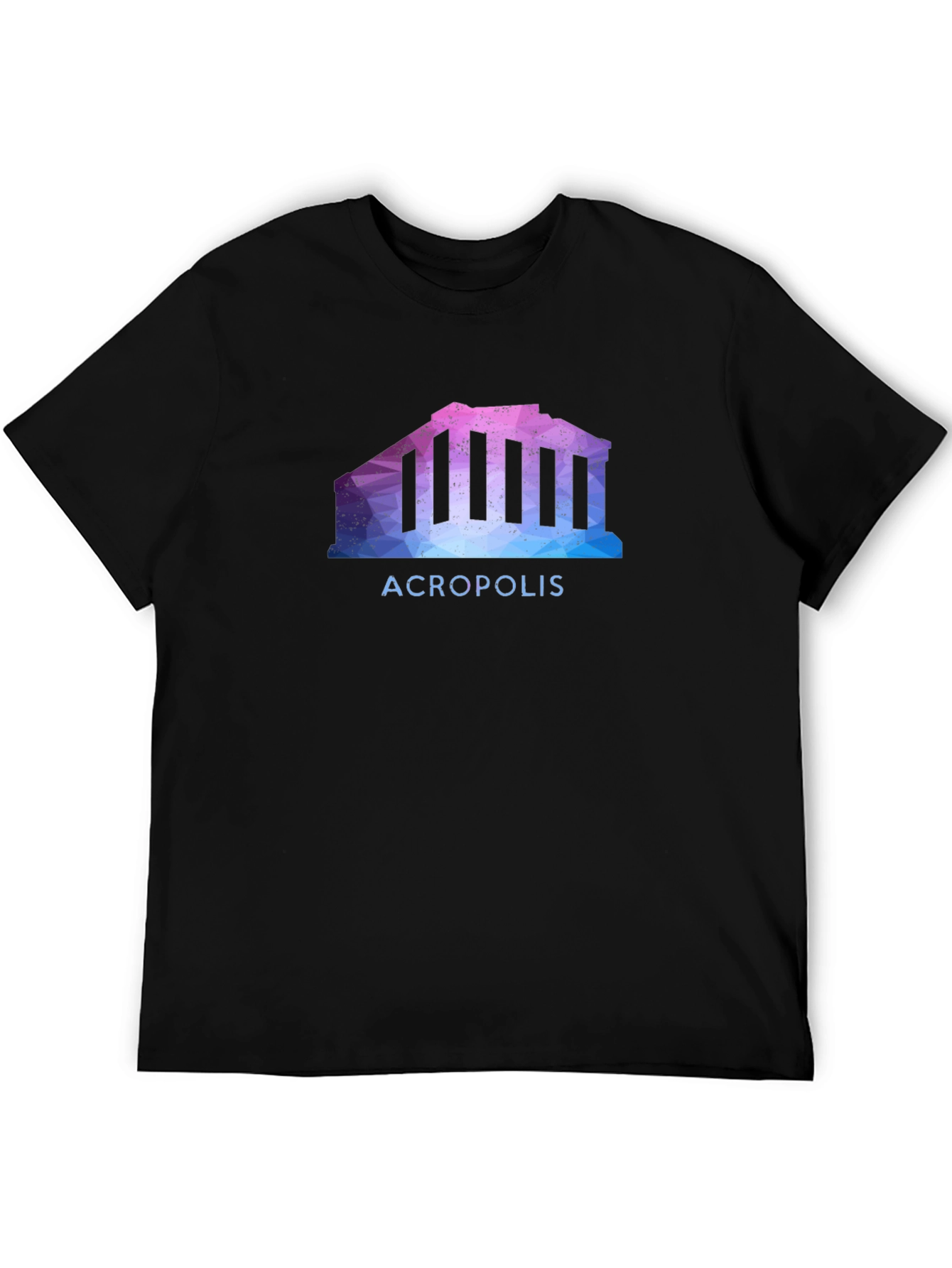 Acropolis Graphic Tee - Stylish Black T-Shirt