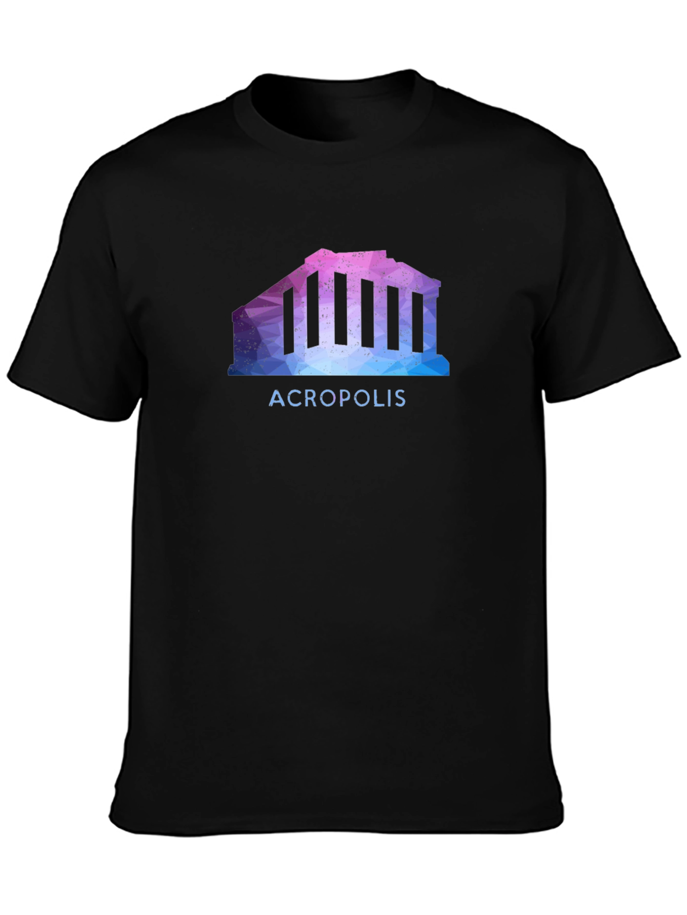 Acropolis Graphic Tee - Stylish Black T-Shirt