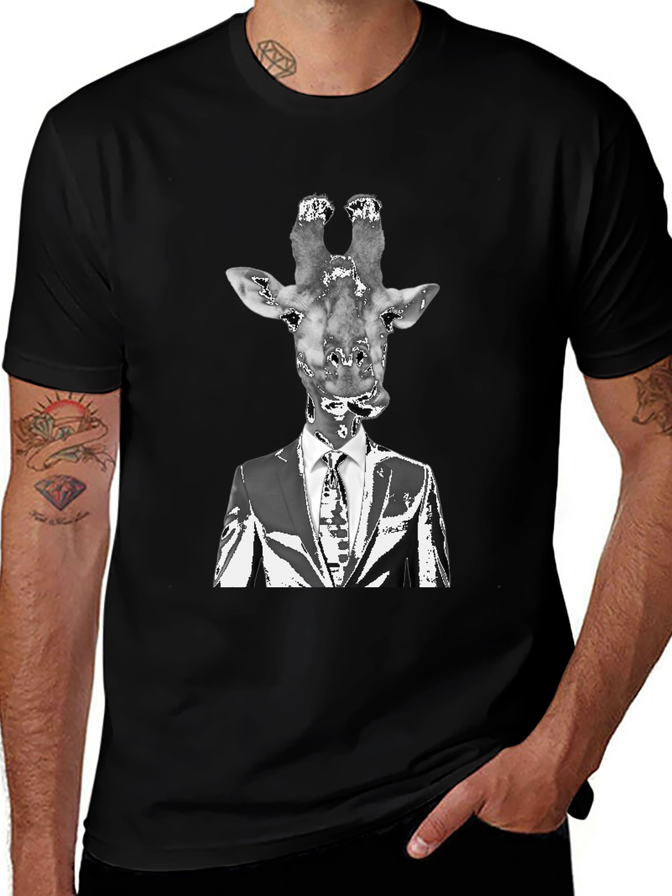 Giraffe Head Suit T-Shirt