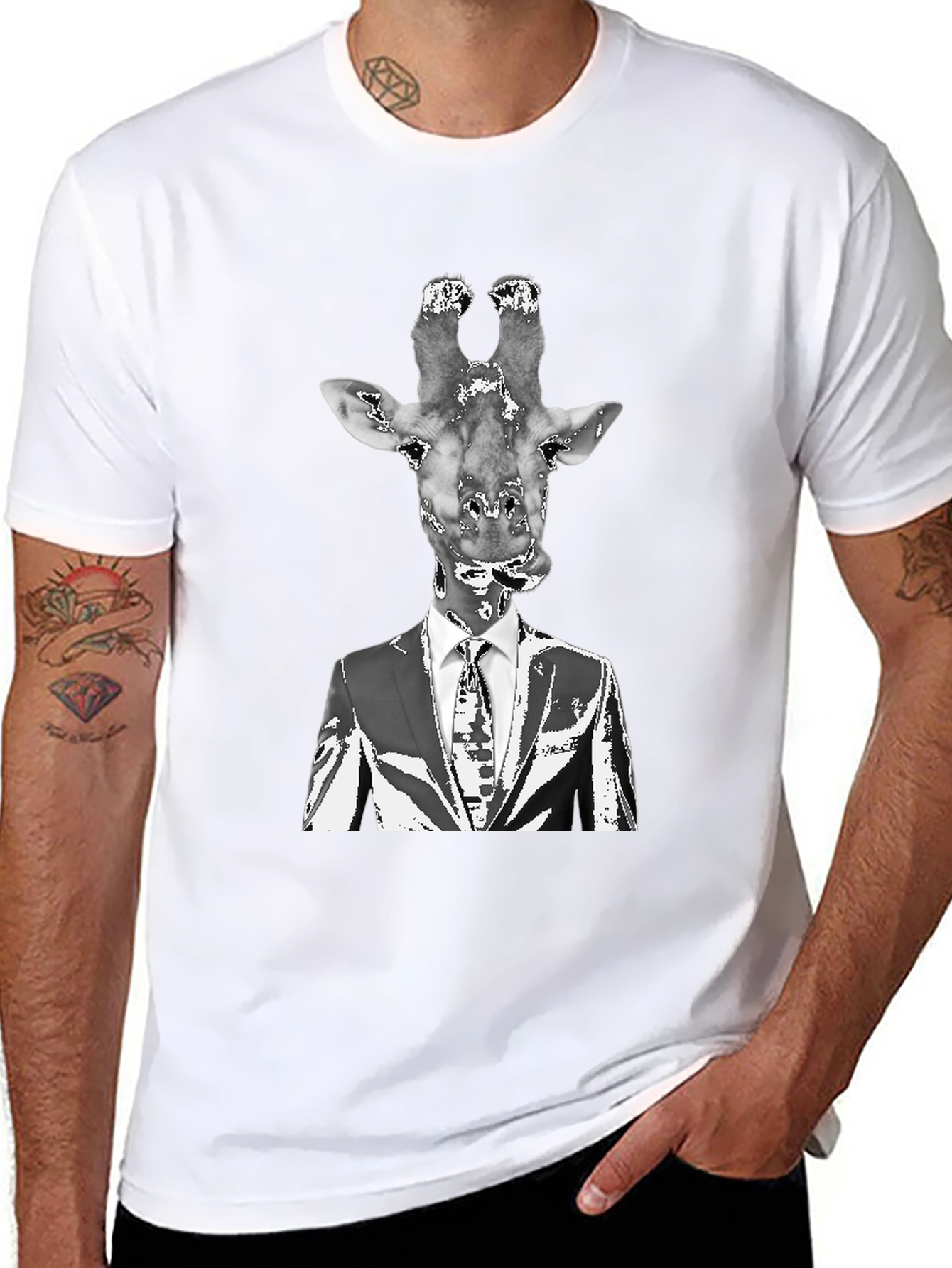 Giraffe Head Suit T-Shirt