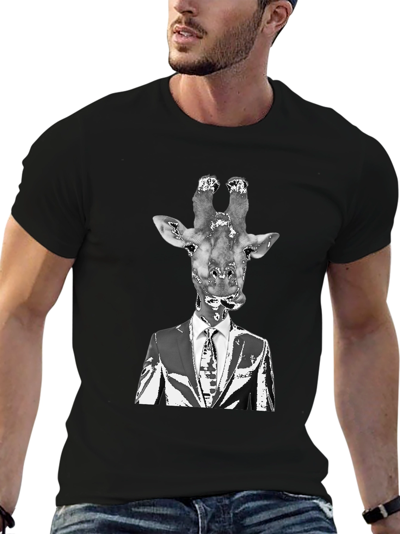Giraffe Head Suit T-Shirt