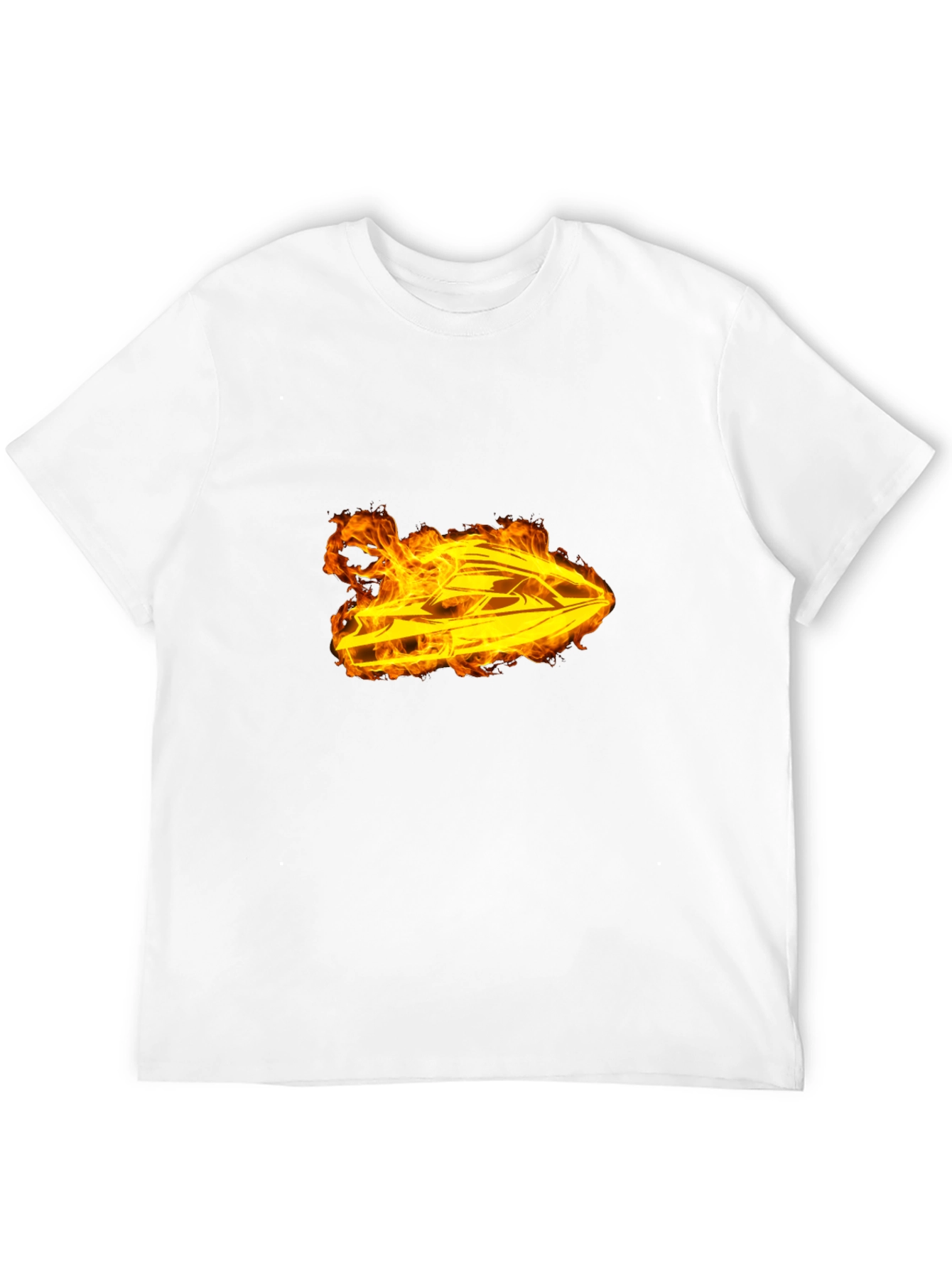 Fiery Jet Ski Graphic T-Shirt