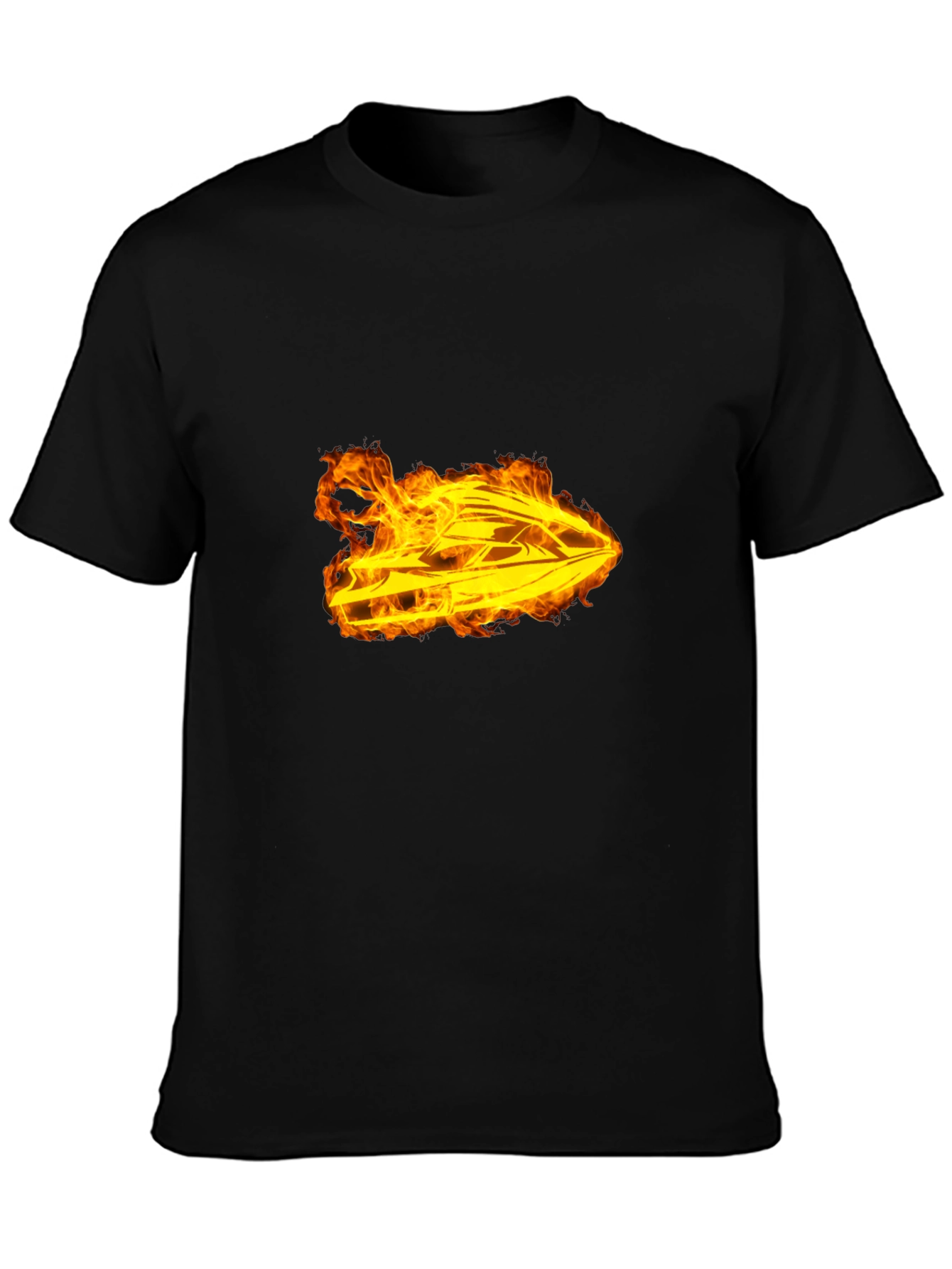 Fiery Jet Ski Graphic T-Shirt