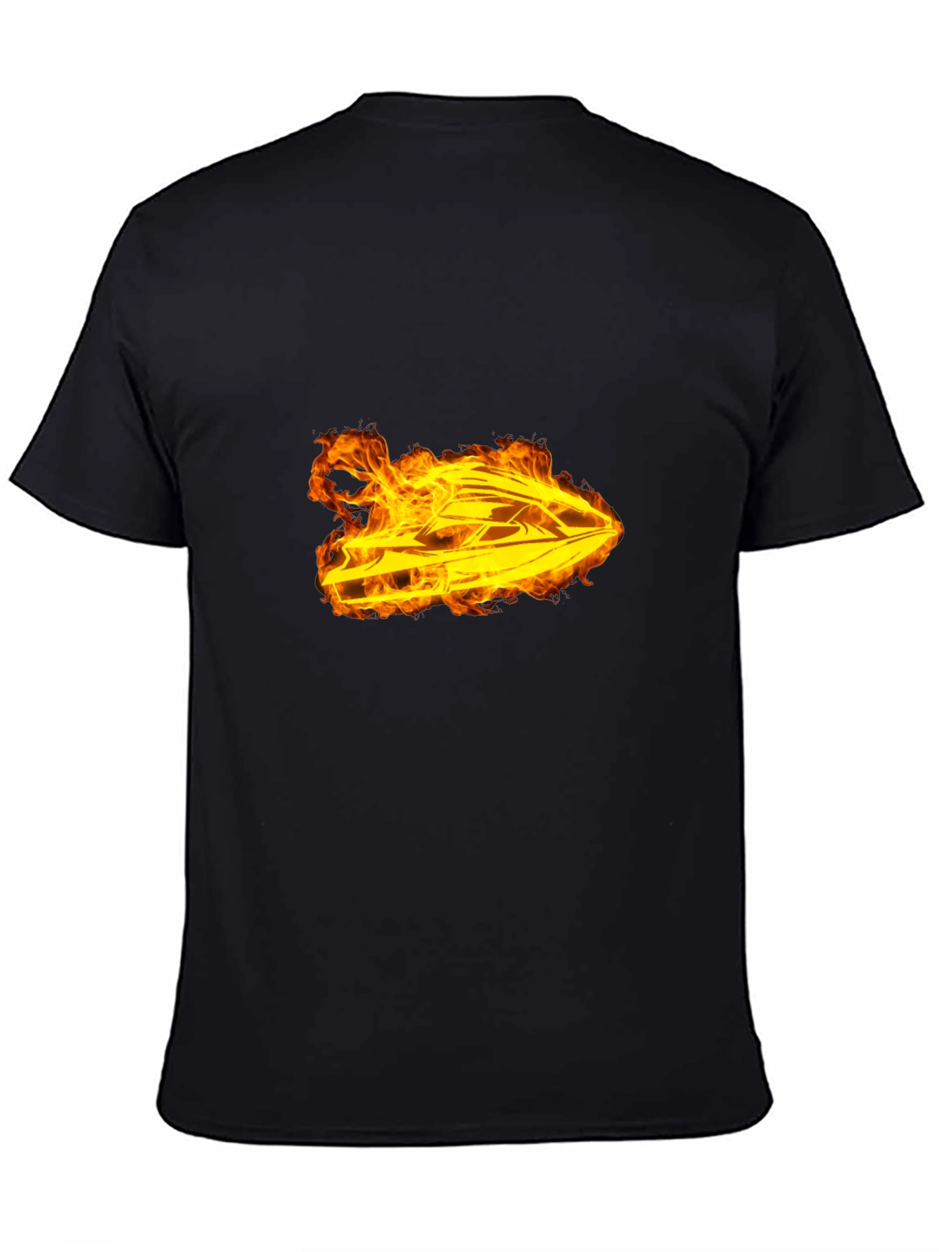 Fiery Jet Ski Graphic T-Shirt