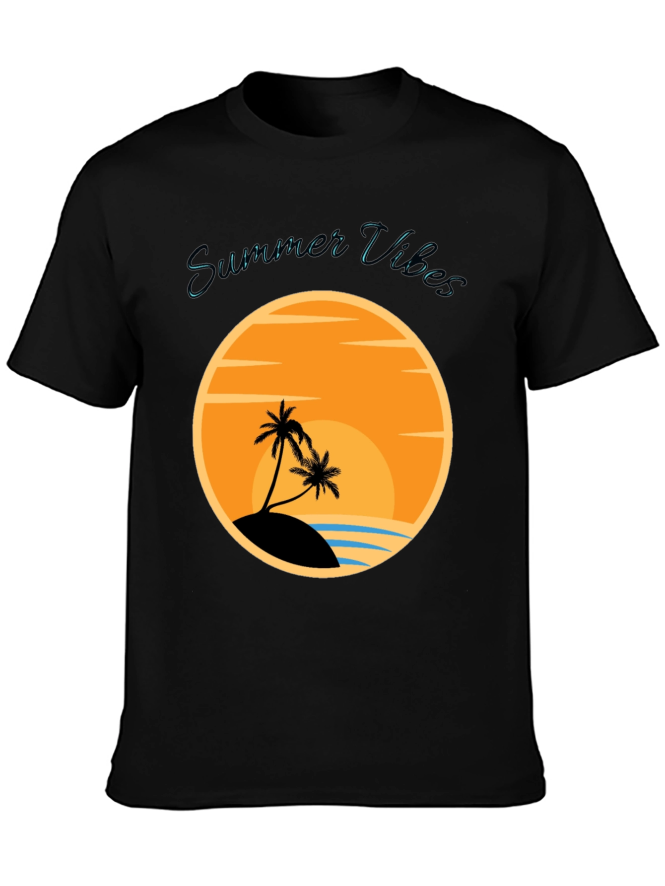 Summer Vibes Graphic Tee - Island Getaway T-Shirt