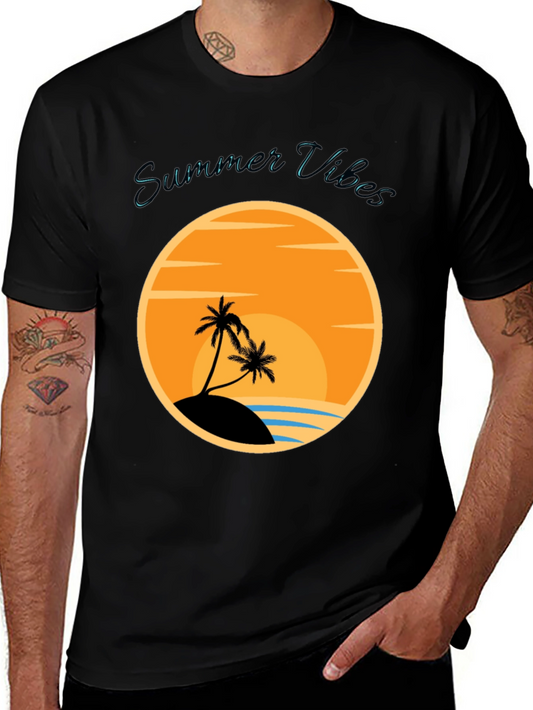 Summer Vibes Graphic Tee - Island Getaway T-Shirt