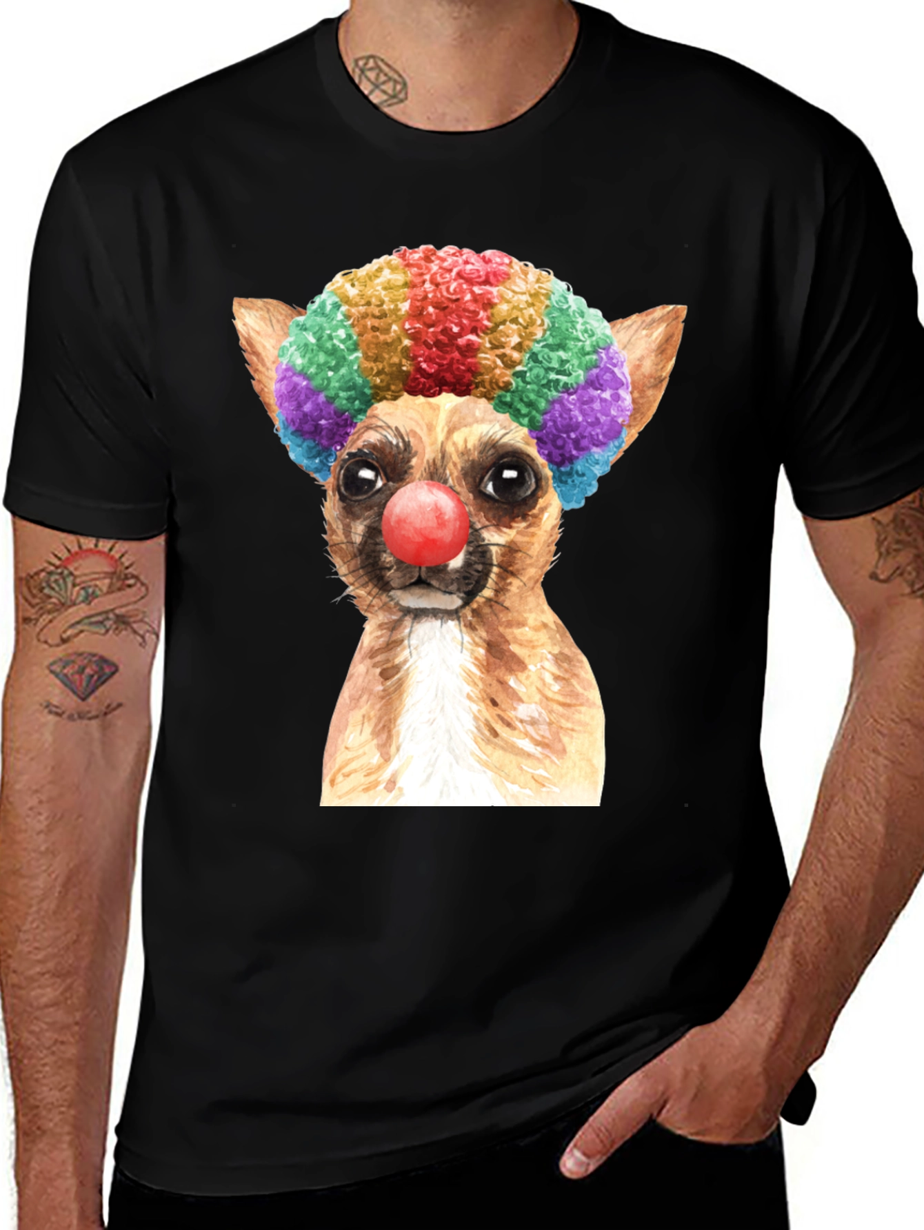 Clown Dog Graphic Tee