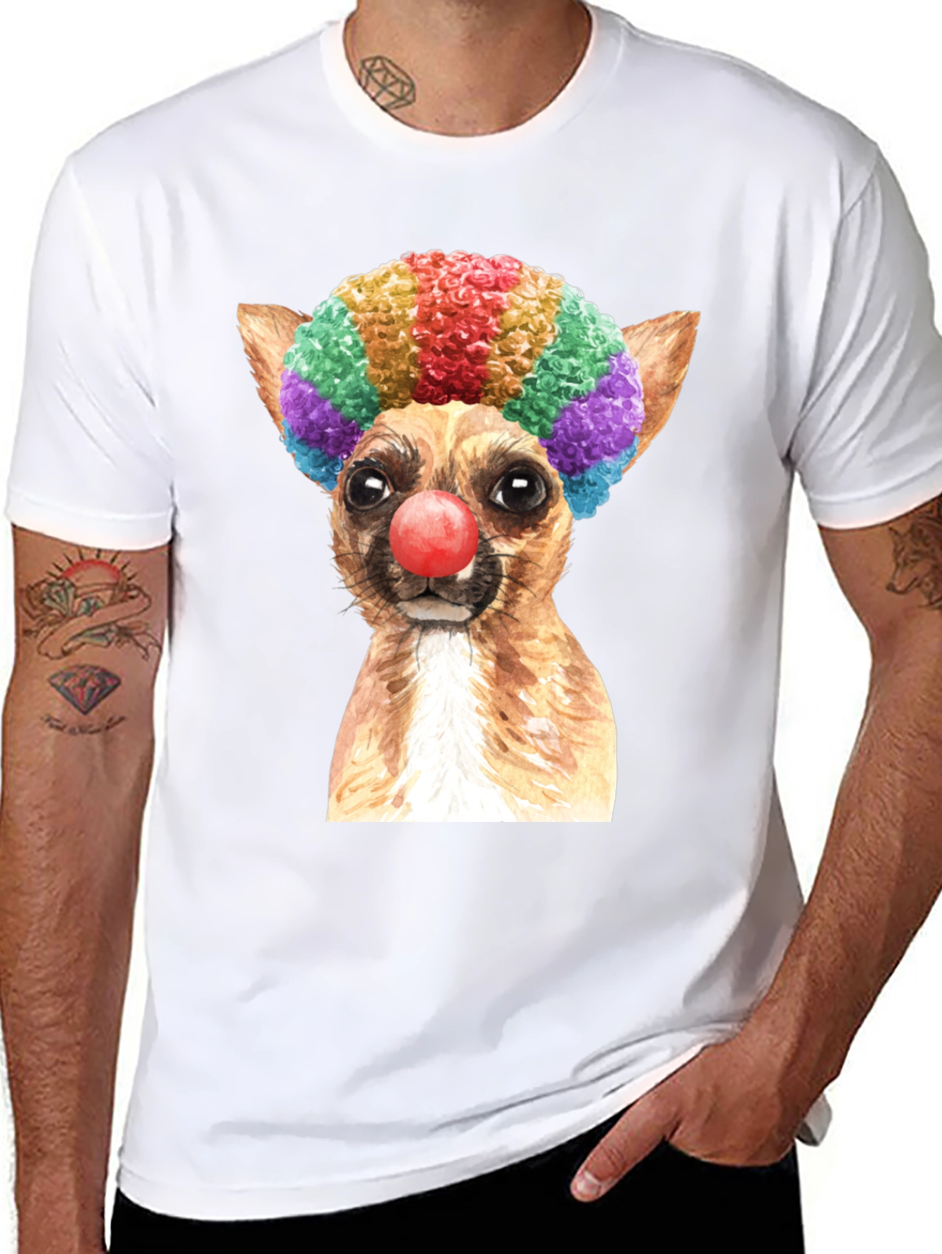 Clown Dog Graphic Tee