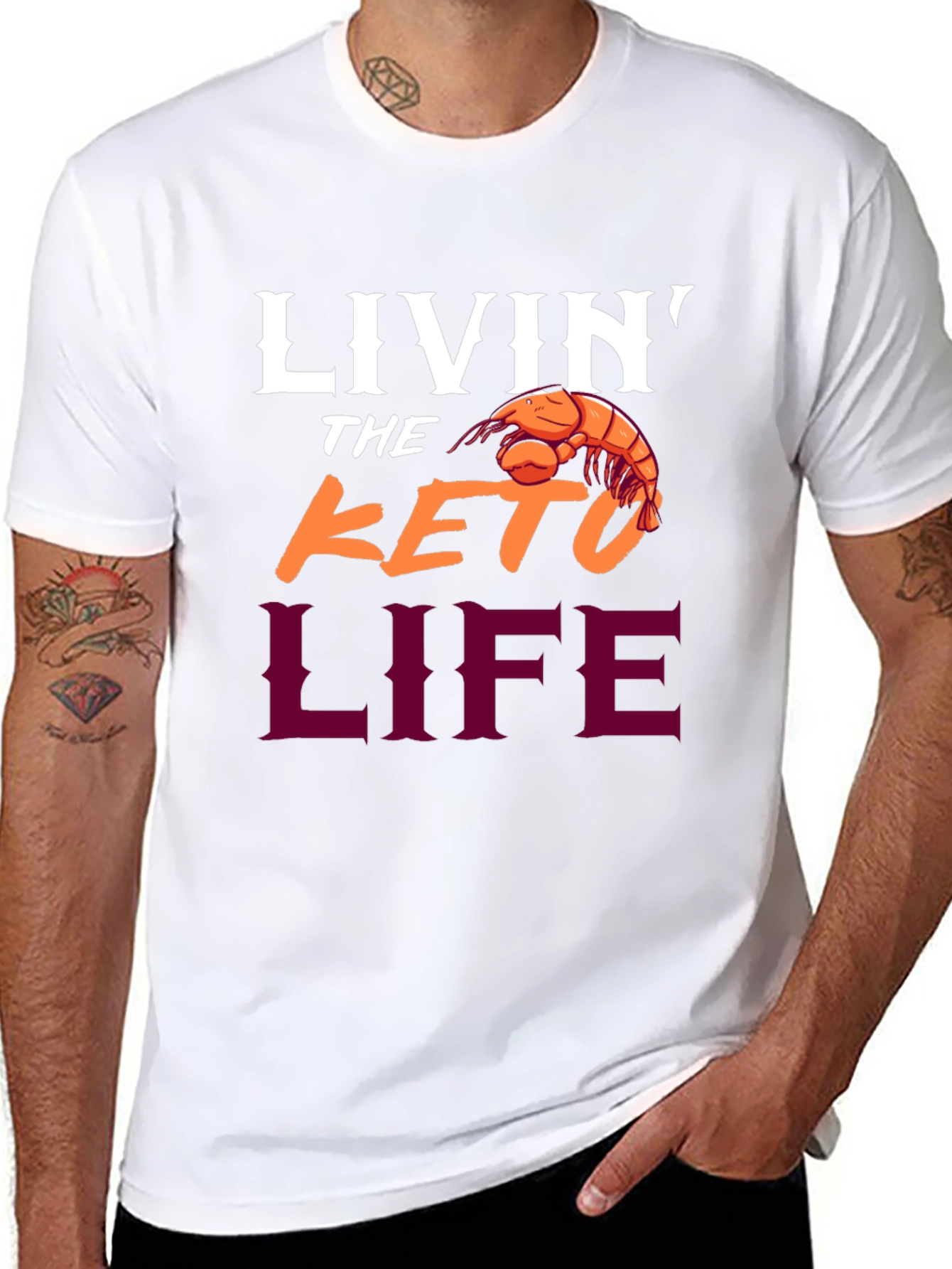 Livin The Keto Life Graphic T-Shirt
