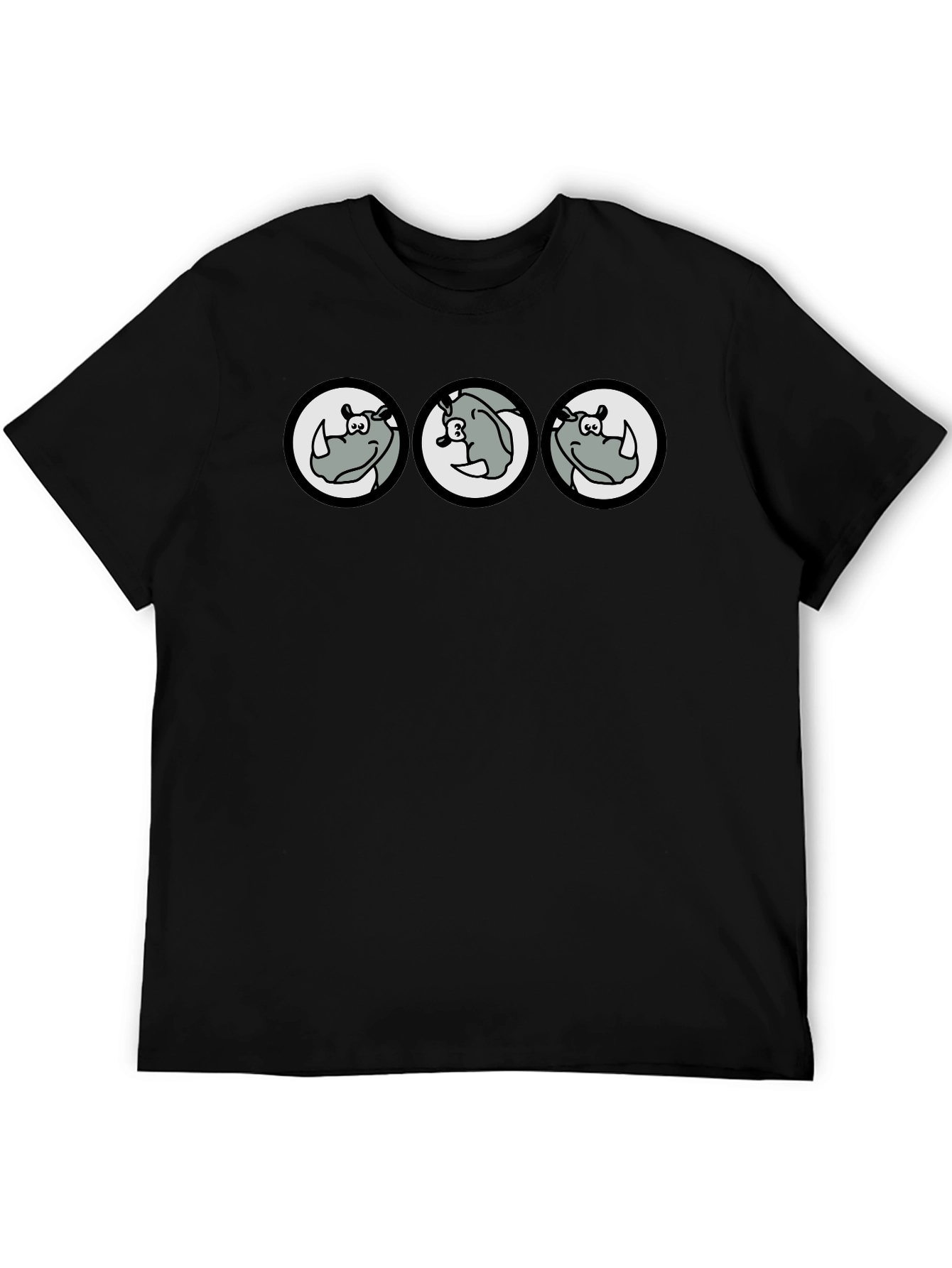 Cartoon Rhino T-Shirt