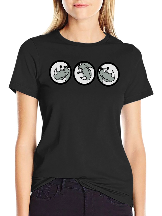 Cartoon Rhino T-Shirt