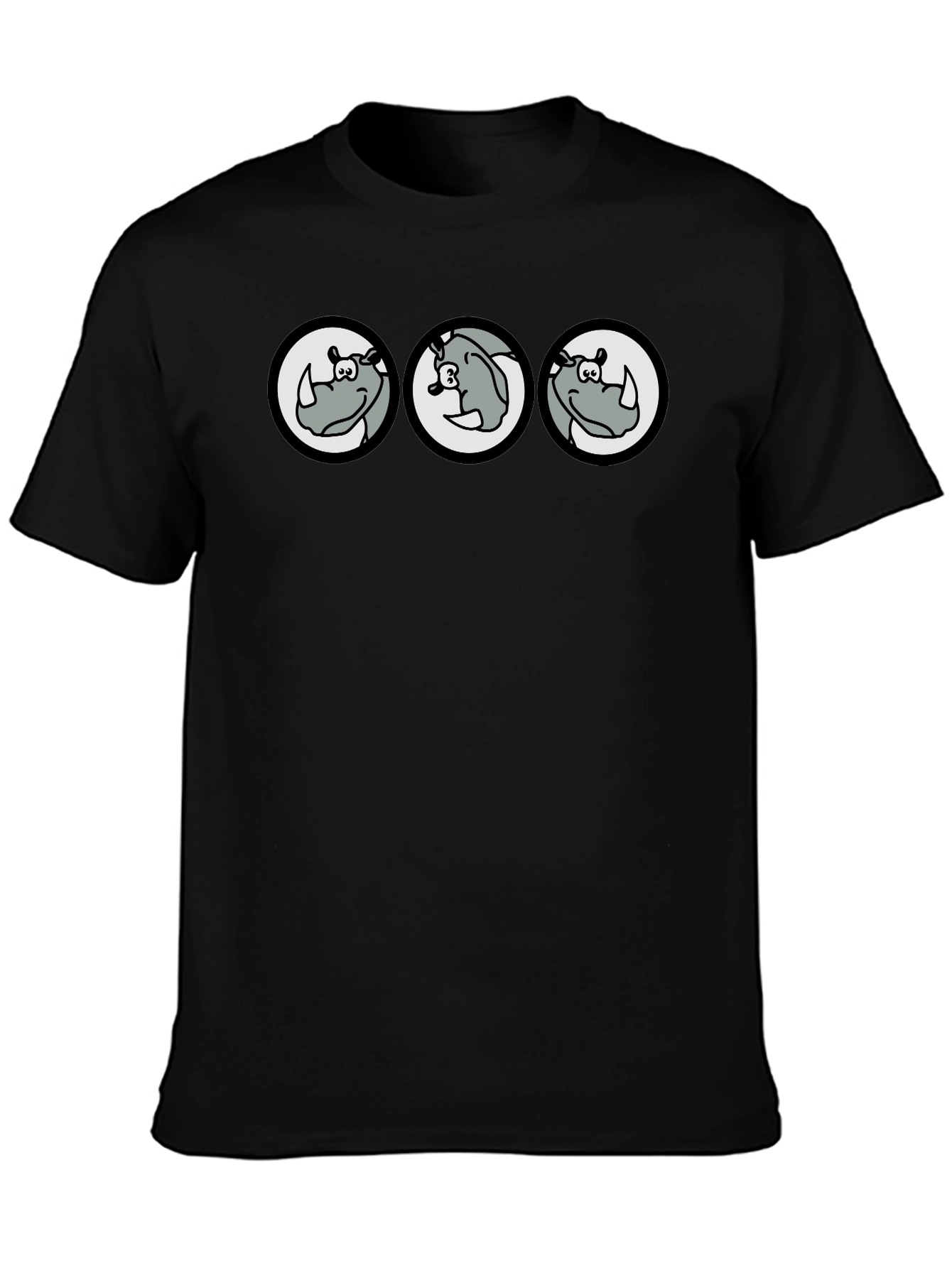 Cartoon Rhino T-Shirt