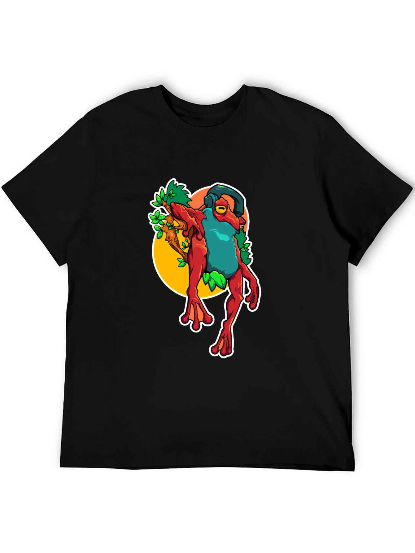 Frog DJ T-Shirt - Unique Graphic Tee