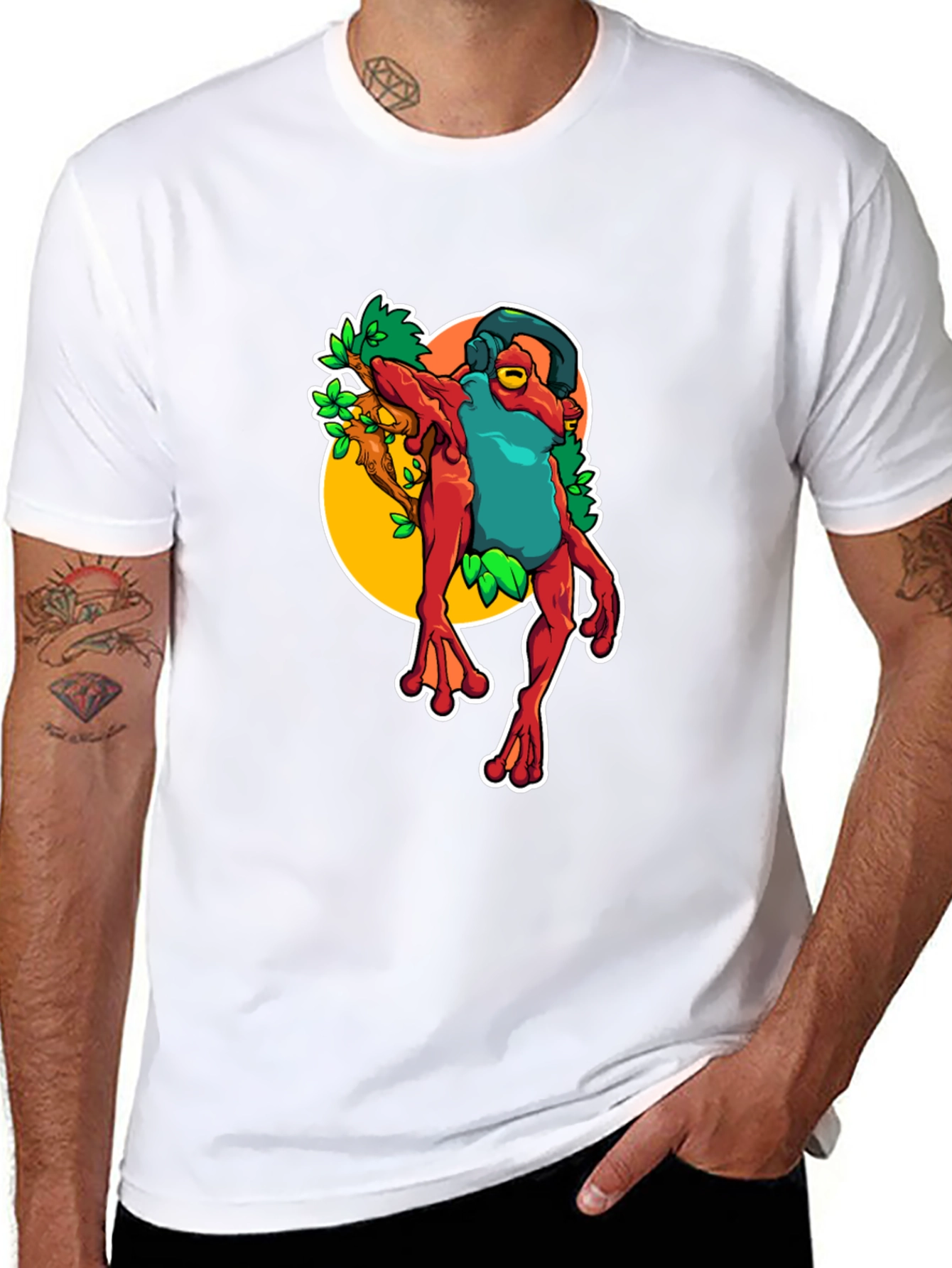 Frog DJ T-Shirt - Unique Graphic Tee