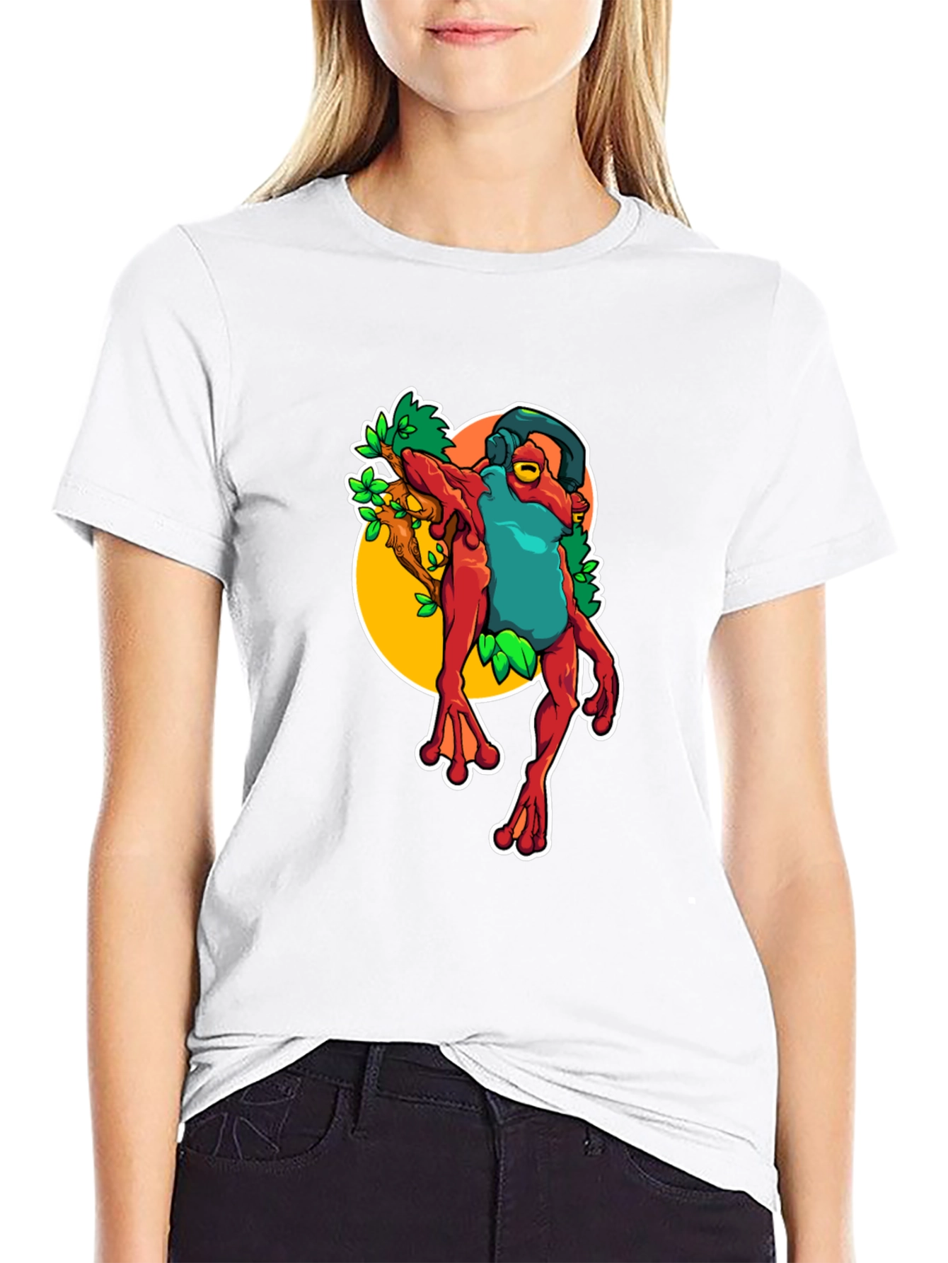 Frog DJ T-Shirt - Unique Graphic Tee