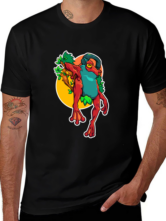 Frog DJ T-Shirt - Unique Graphic Tee