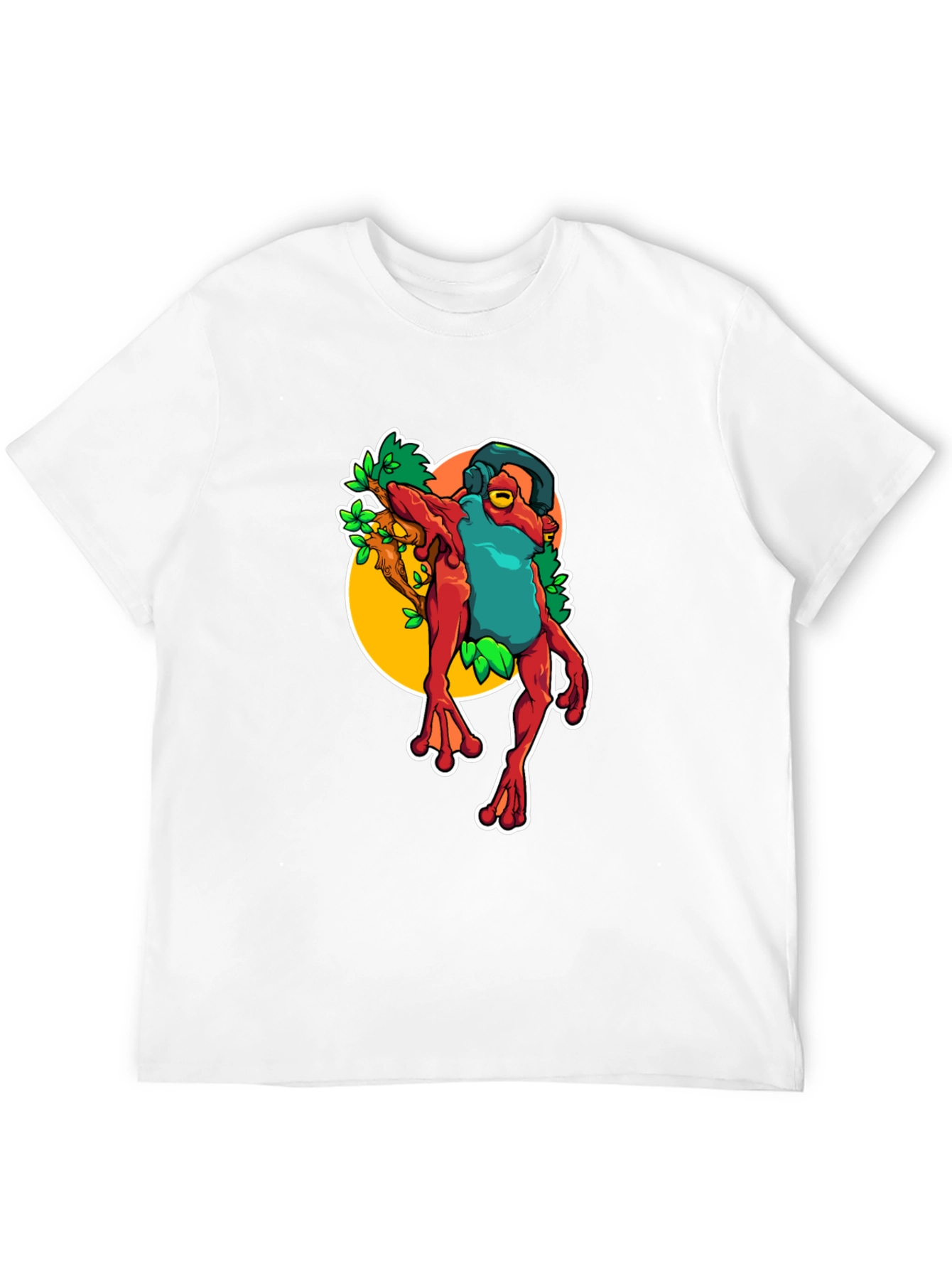 Frog DJ T-Shirt - Unique Graphic Tee