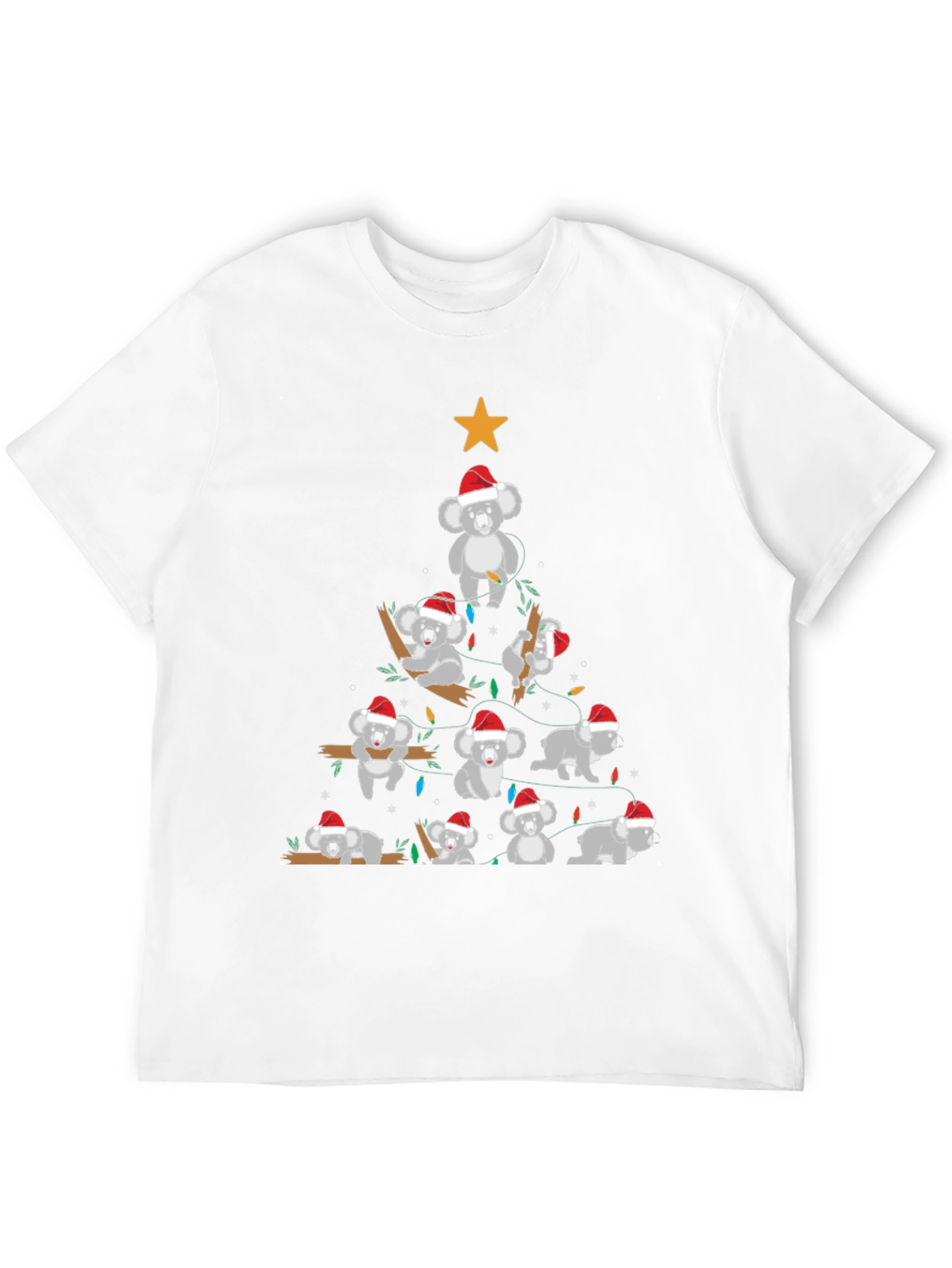 Koala Christmas Tree Graphic T-Shirt