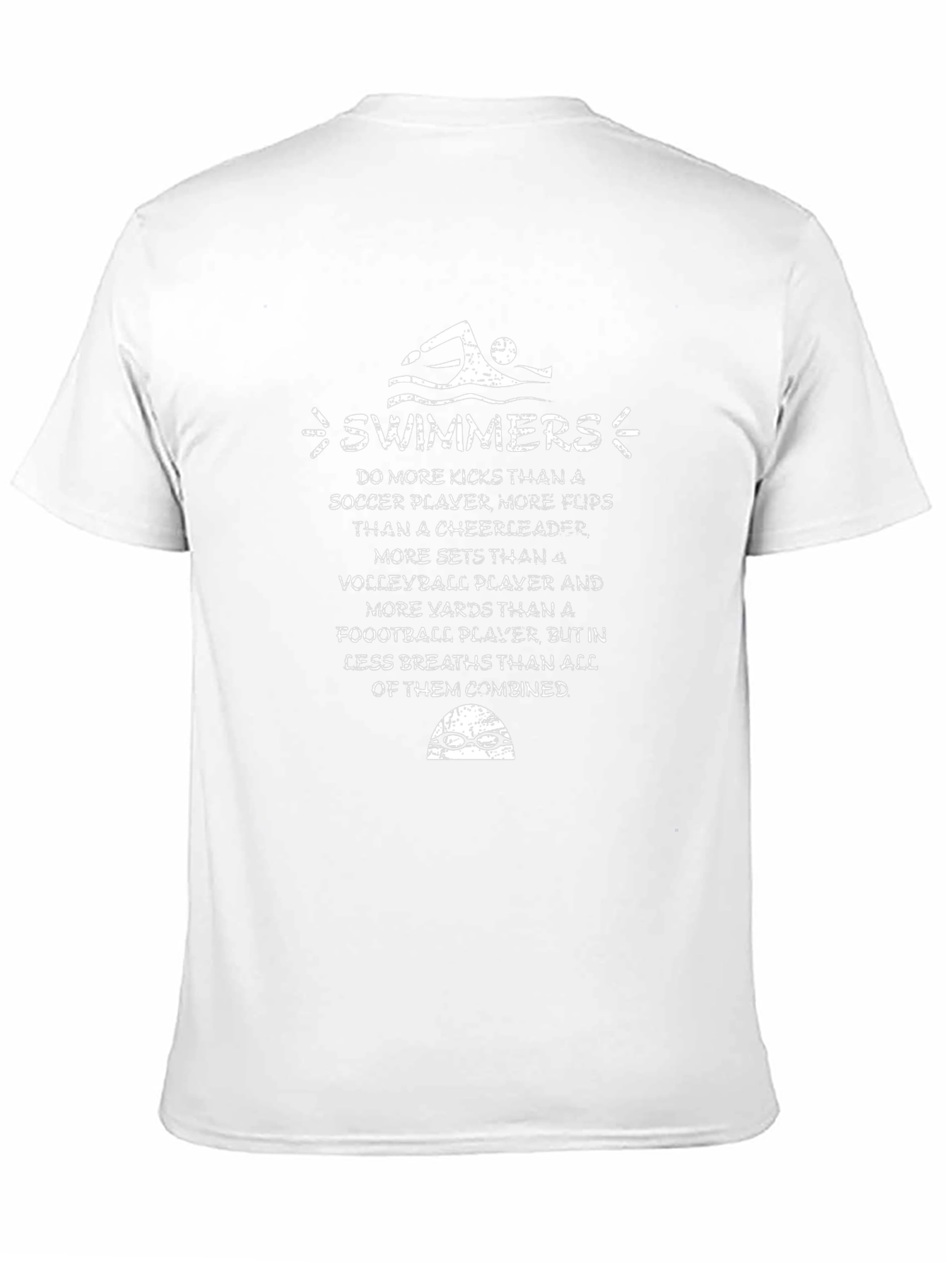 Swimmers T-Shirt: Do More Kicks Funny Swimming Tee
