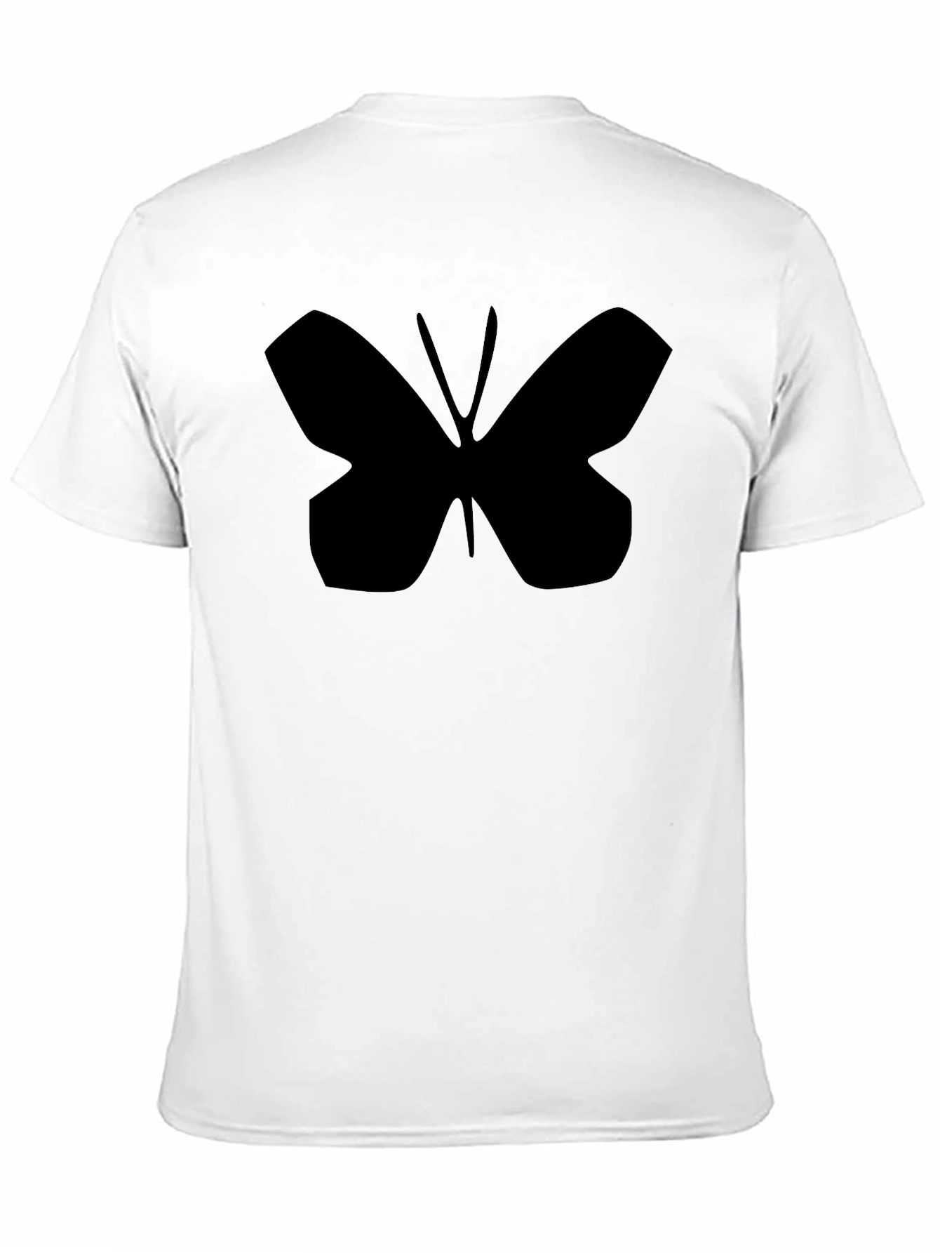 Butterfly Graphic Tee - Stylish Black Cotton T-Shirt