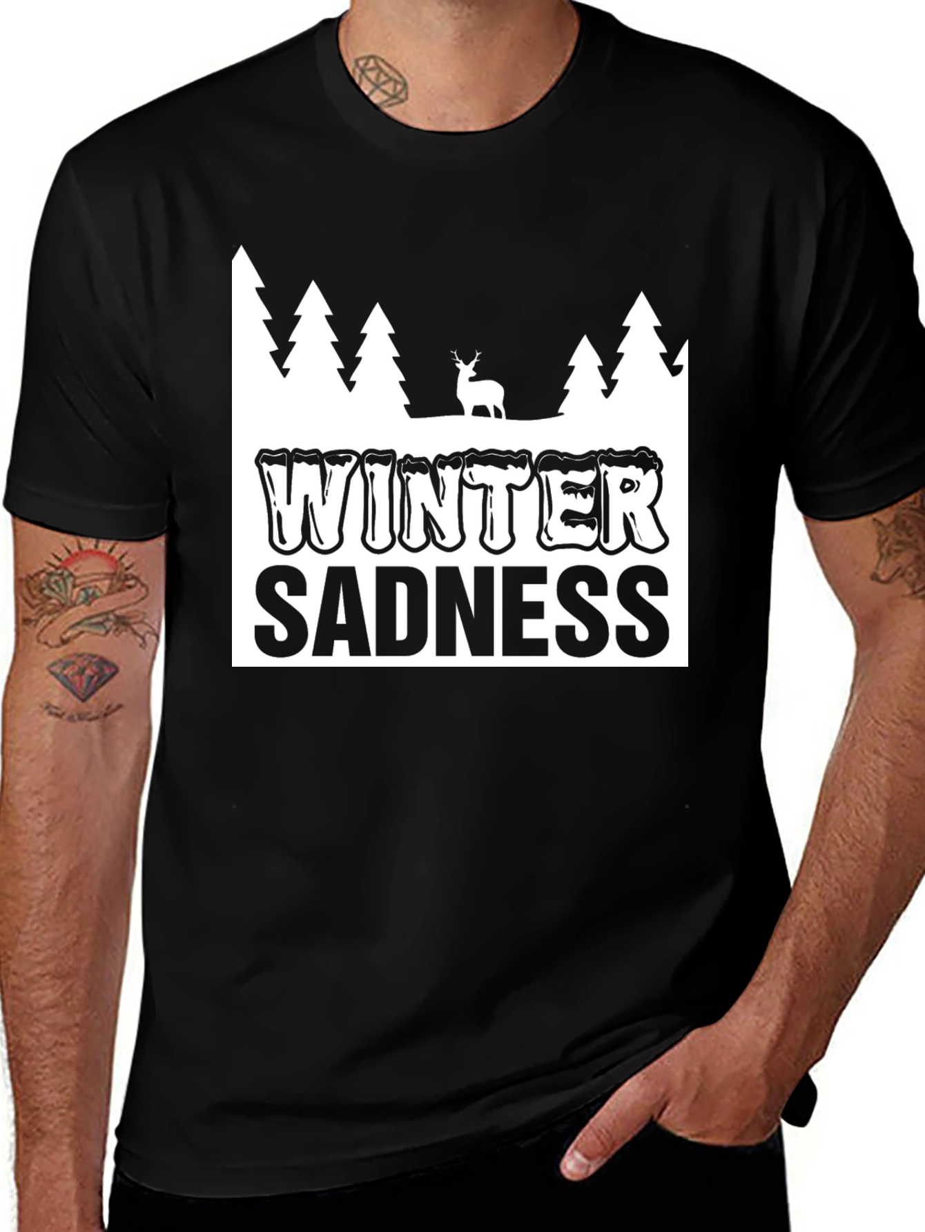 Winter Sadness Graphic T-Shirt