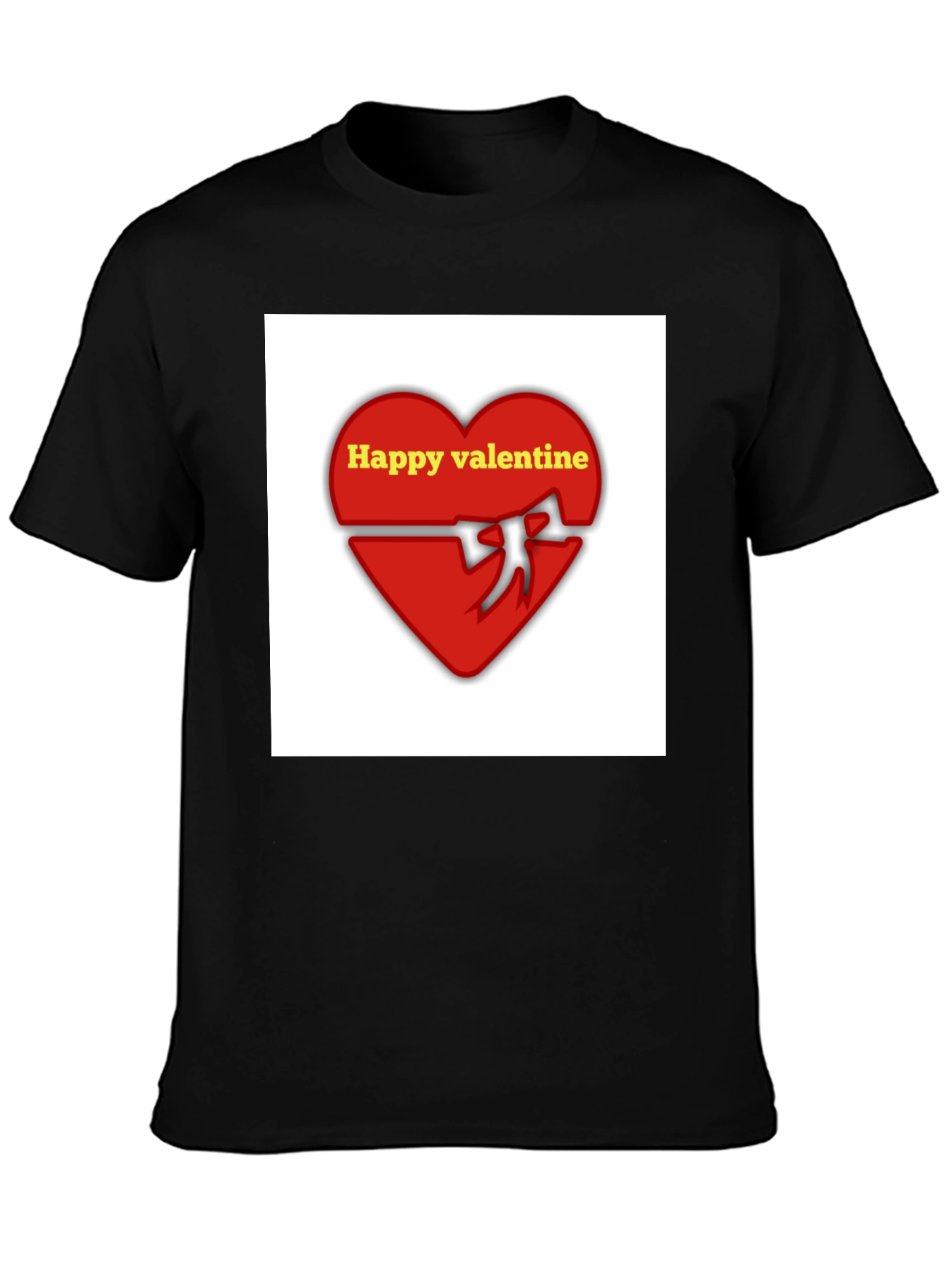 Happy Valentine T-Shirt: Red Heart Love Tee