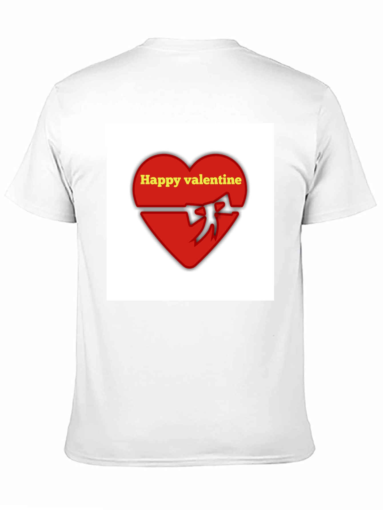 Happy Valentine T-Shirt: Red Heart Love Tee
