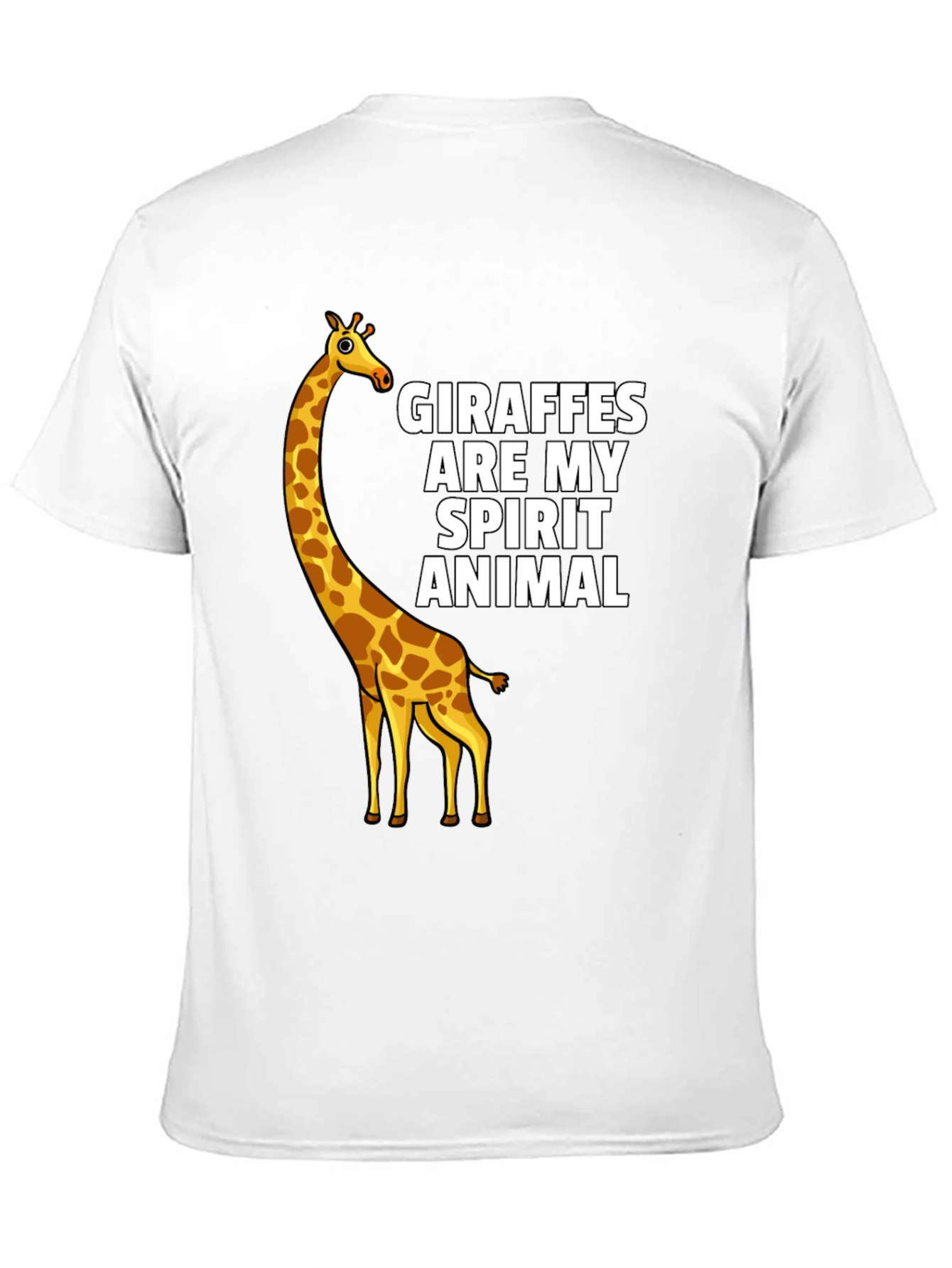Giraffe Spirit Animal Black T-Shirt
