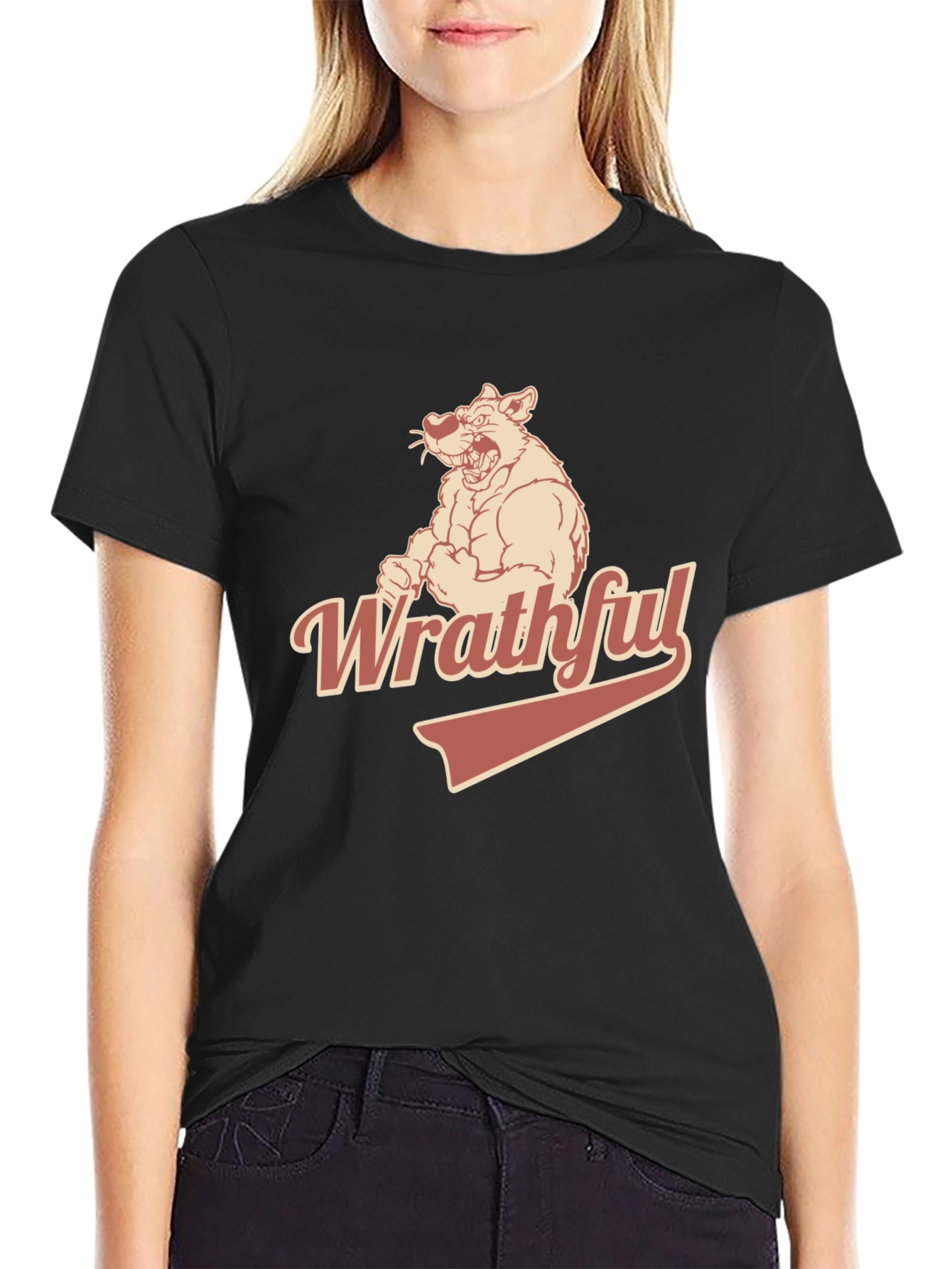 Wrathful Bear Graphic T-Shirt