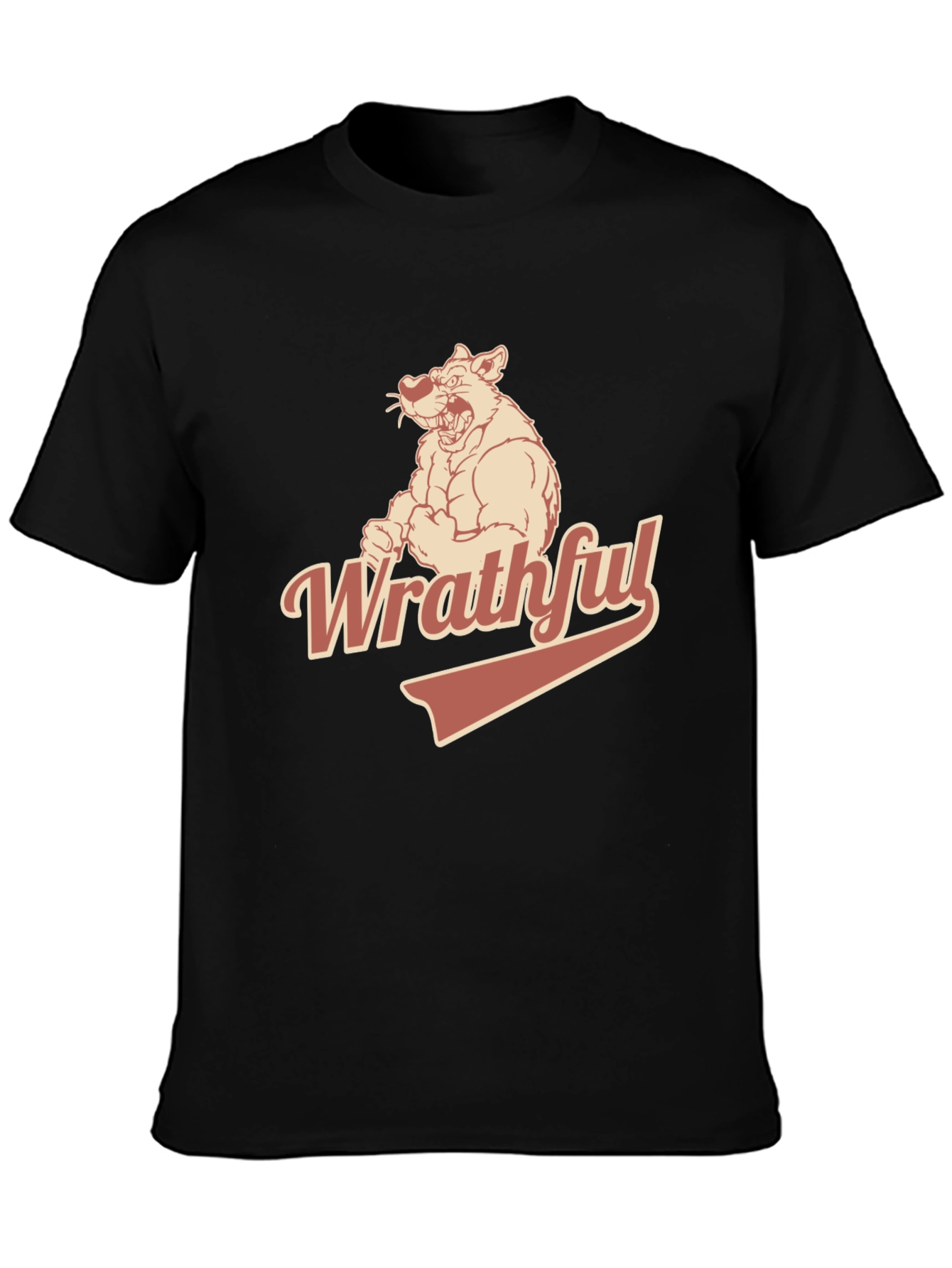 Wrathful Bear Graphic T-Shirt