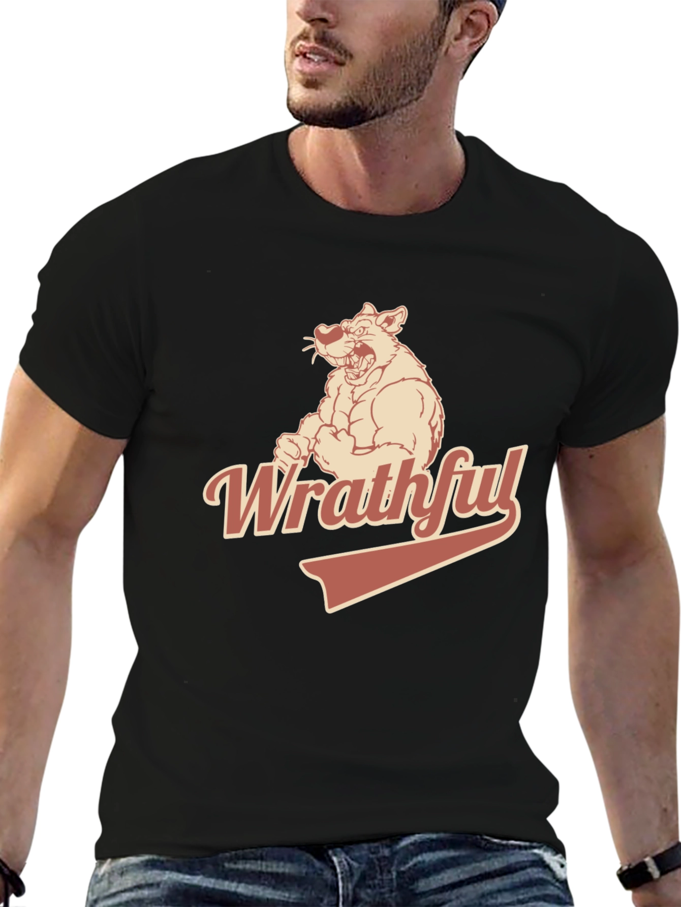 Wrathful Bear Graphic T-Shirt