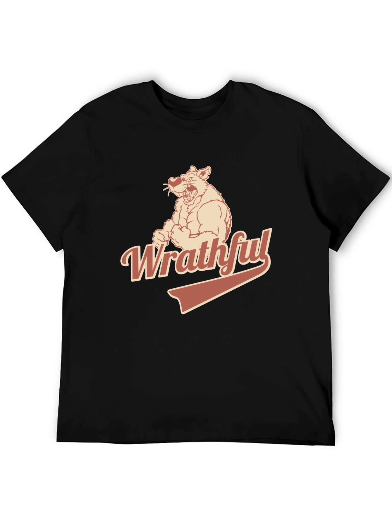 Wrathful Bear Graphic T-Shirt