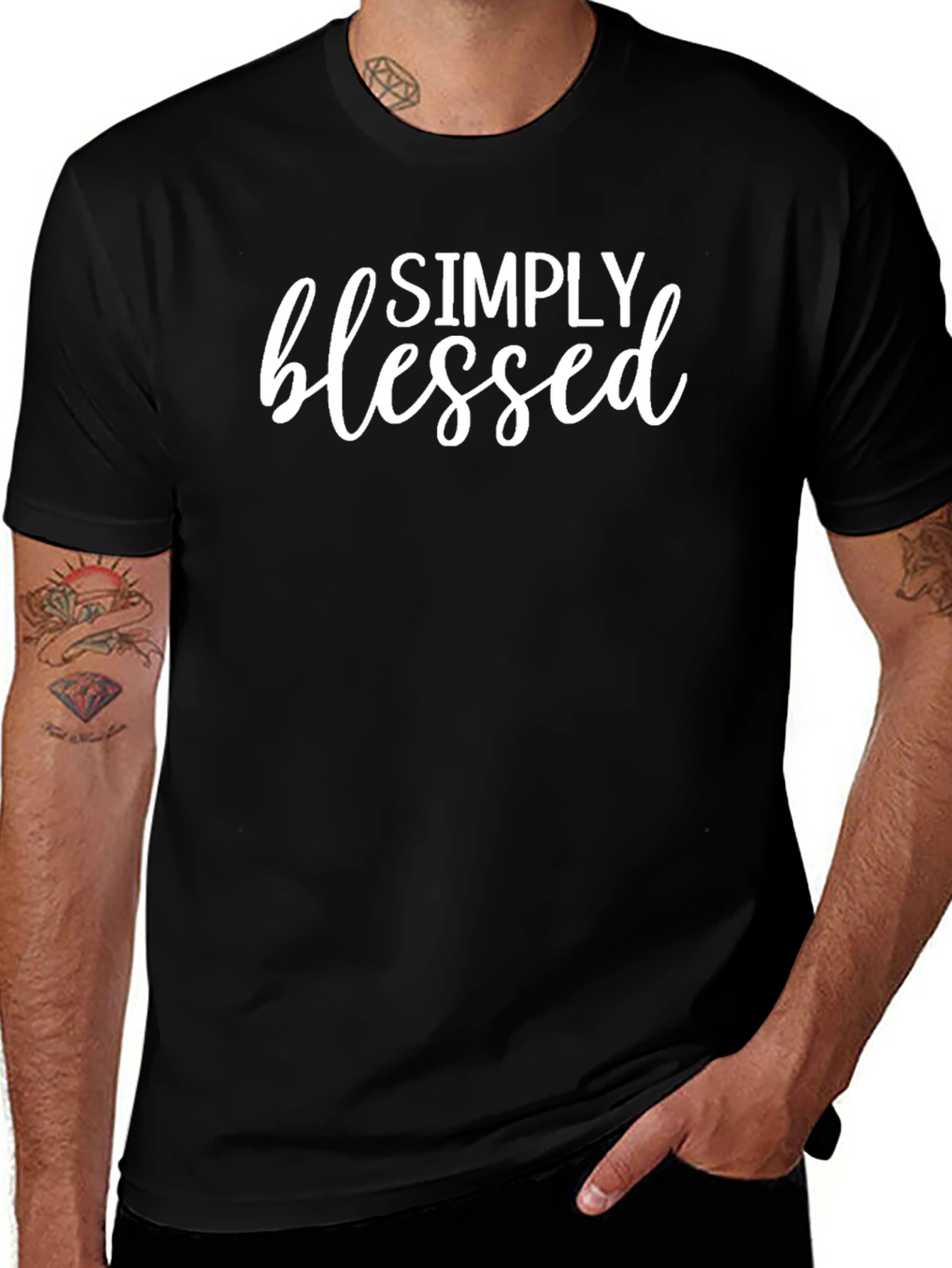 Simply Blessed Black T-Shirt